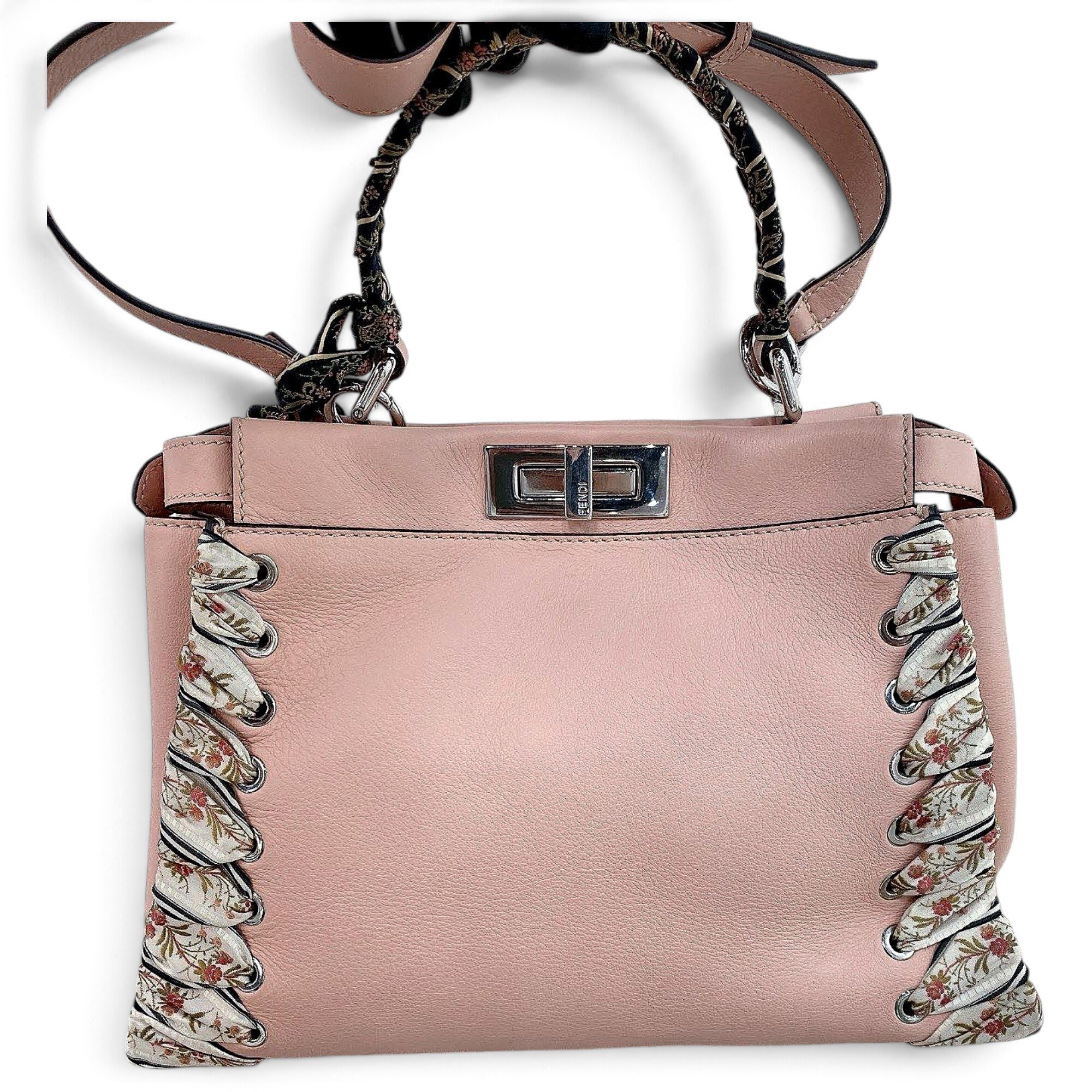 Peekaboo leather handbag