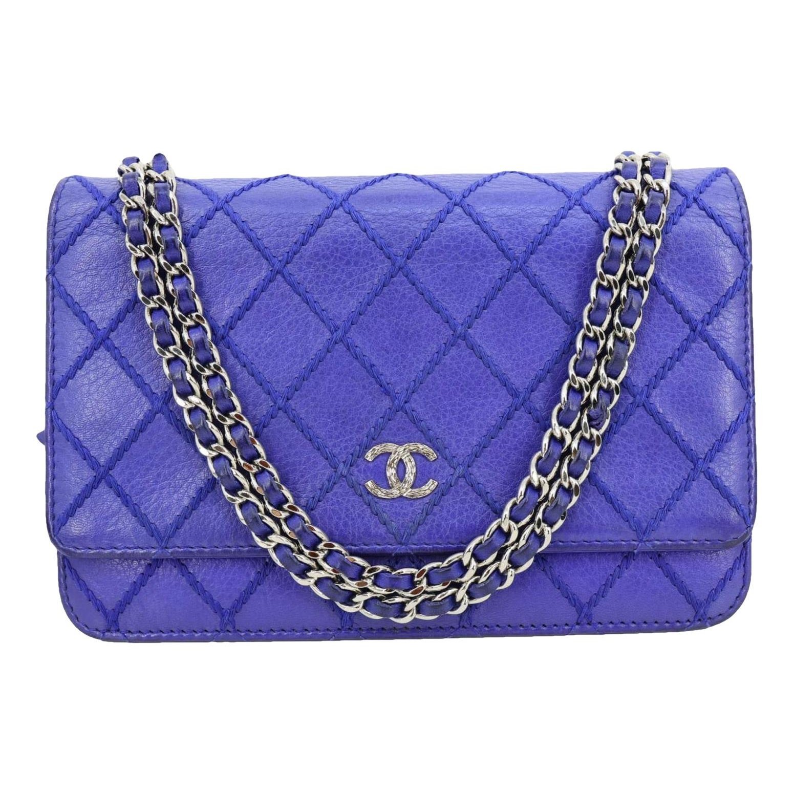 Leather clutch bag