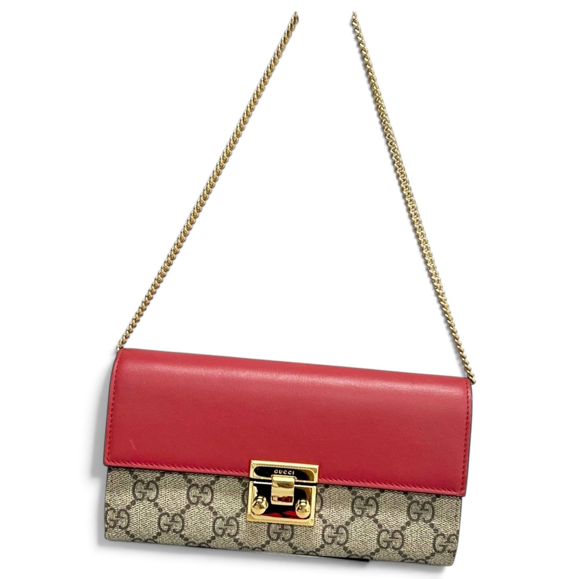 Padlock leather handbag