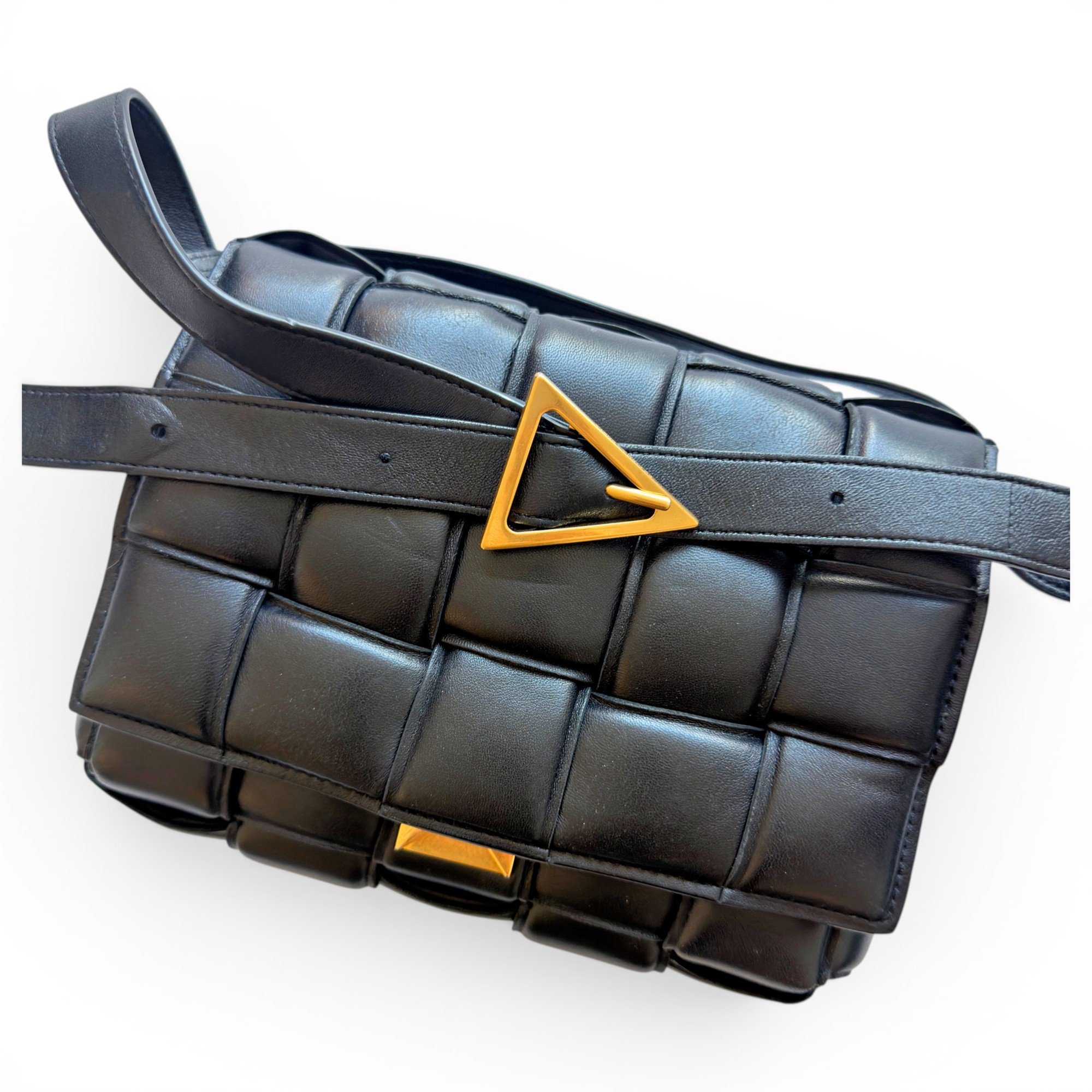 Cassette Padded leather handbag