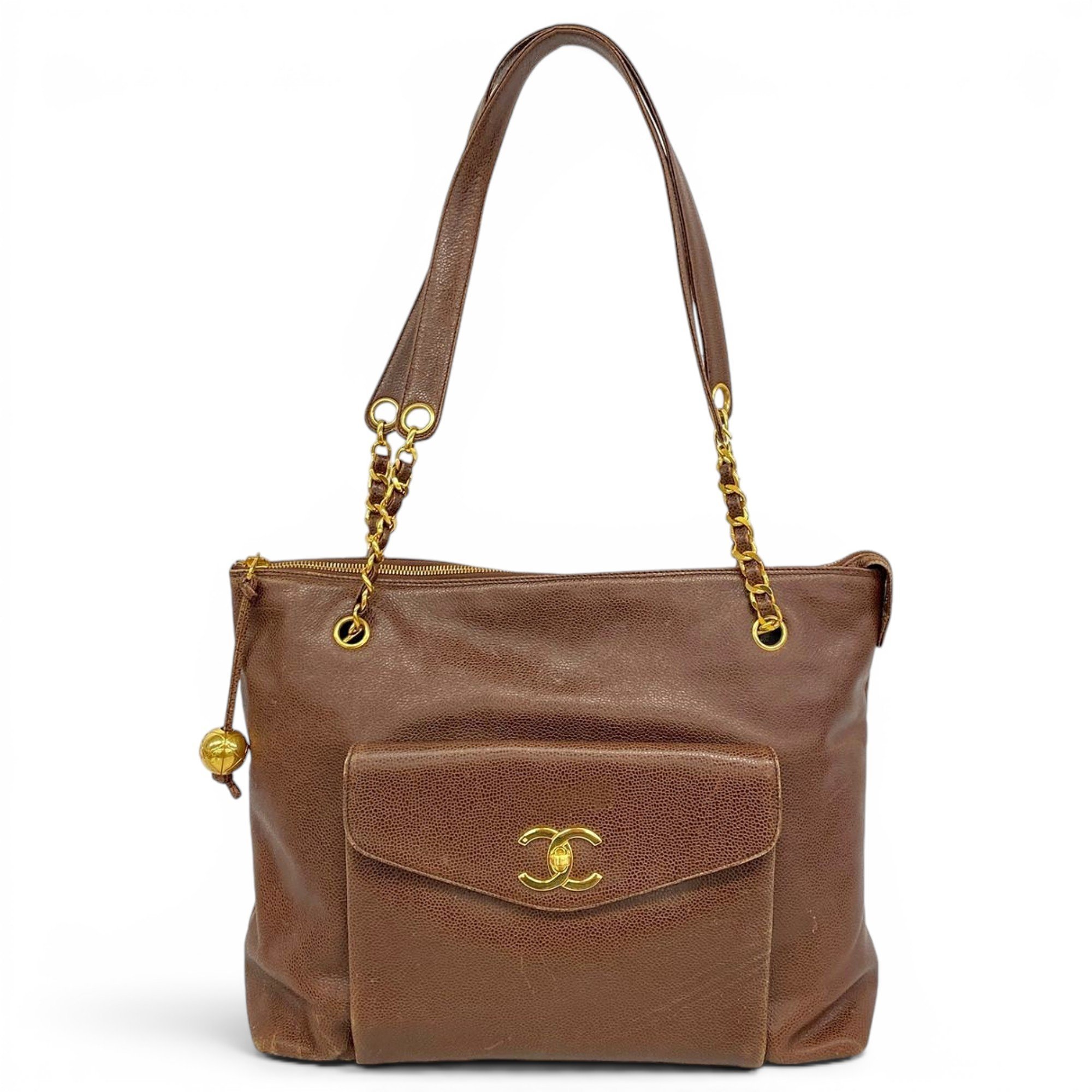 Leather tote