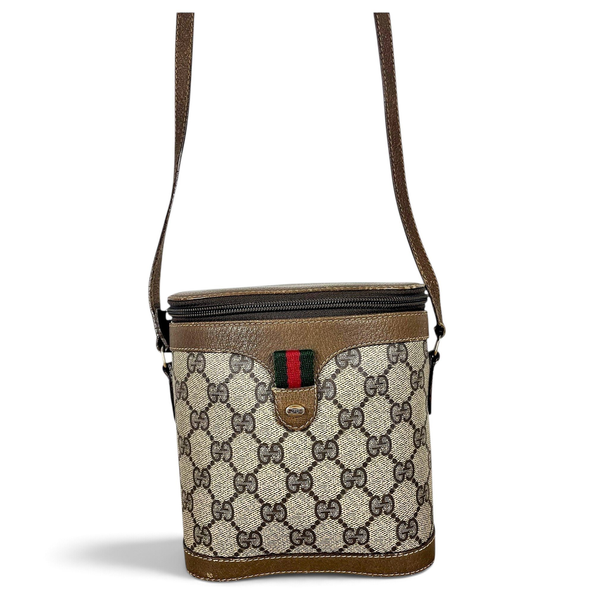 Ophidia Bucket leather crossbody bag