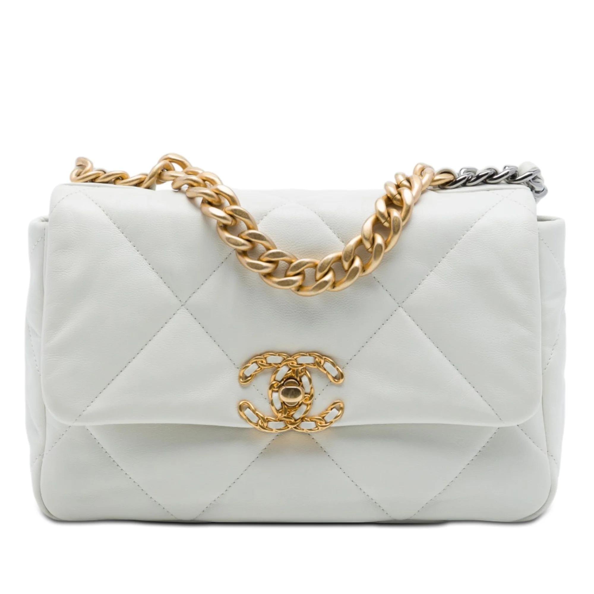 Chanel 19 pony-style calfskin handbag