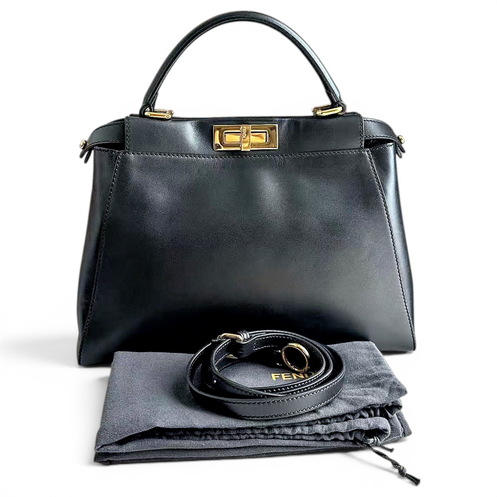 Peekaboo leather handbag