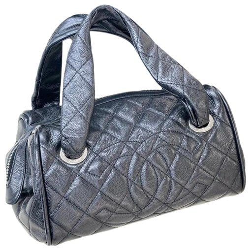 Pony-style calfskin bowling bag