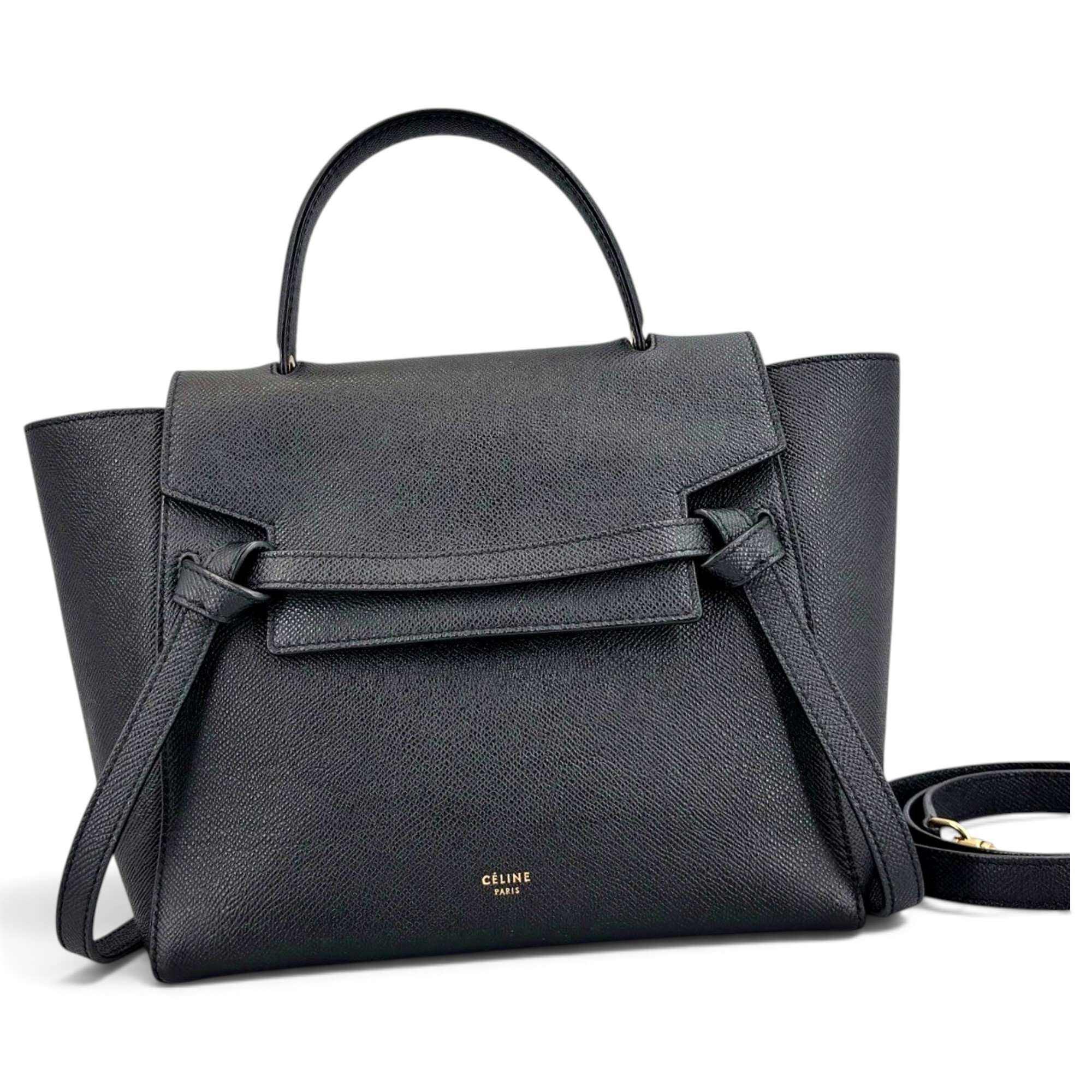 Belt leather handbag
