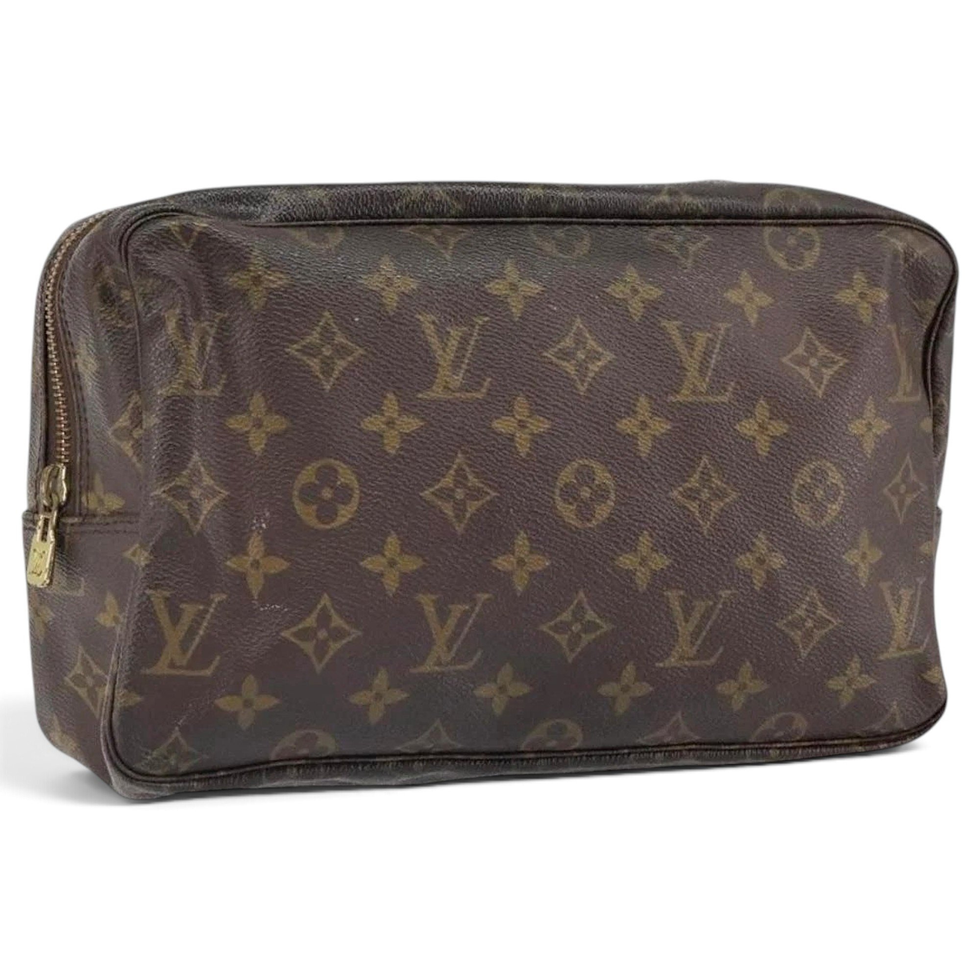 Leather clutch bag