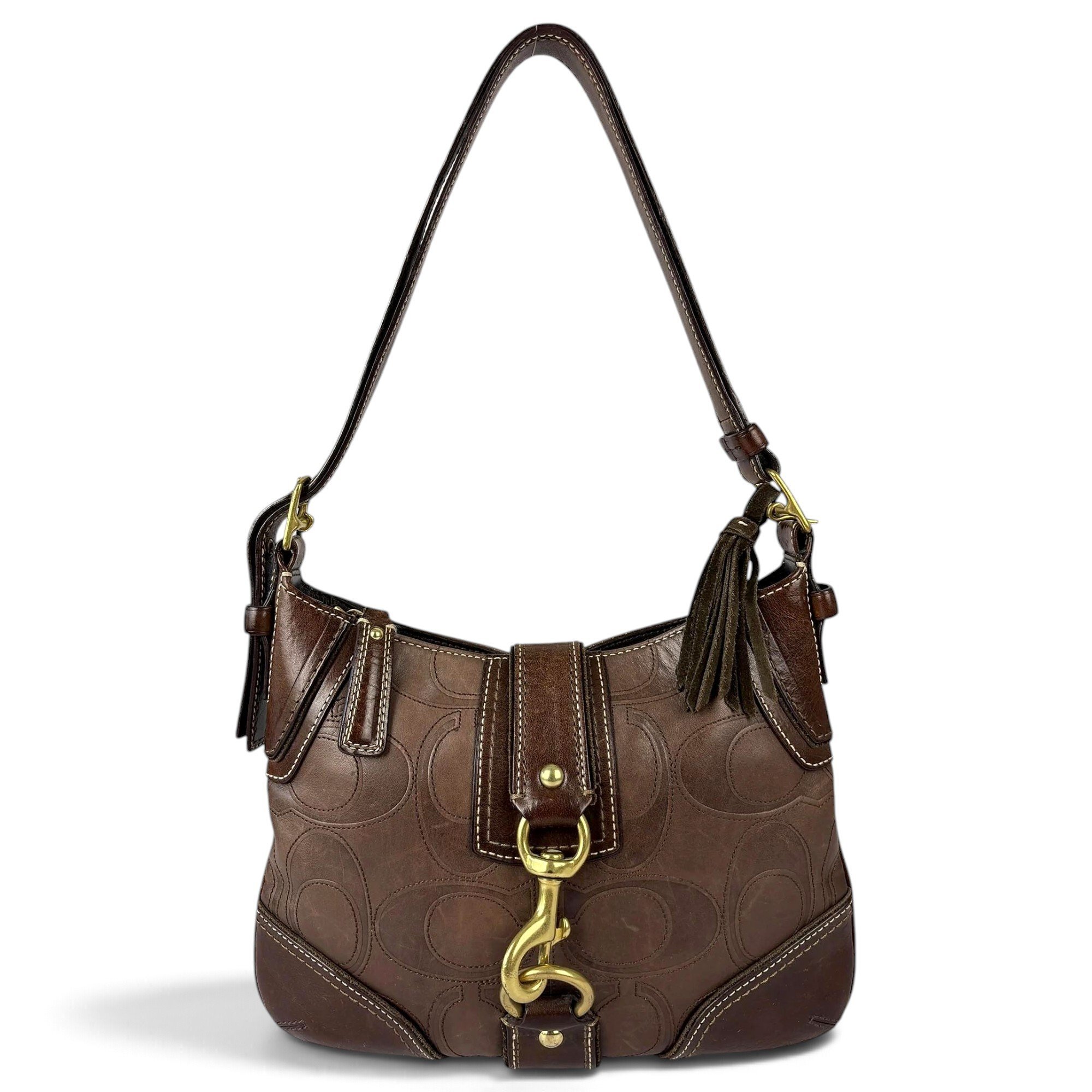 Signature Sufflette leather handbag