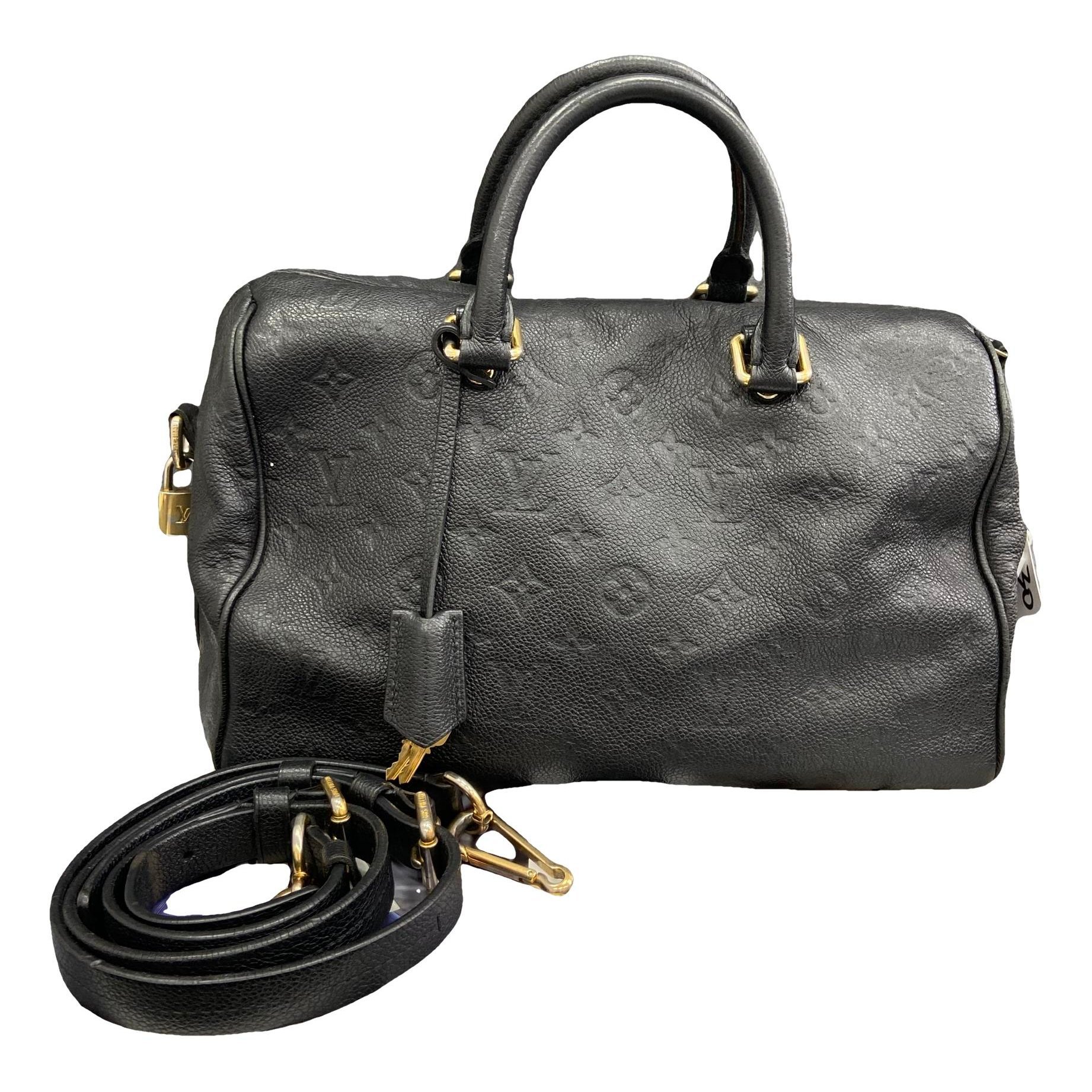Speedy leather handbag