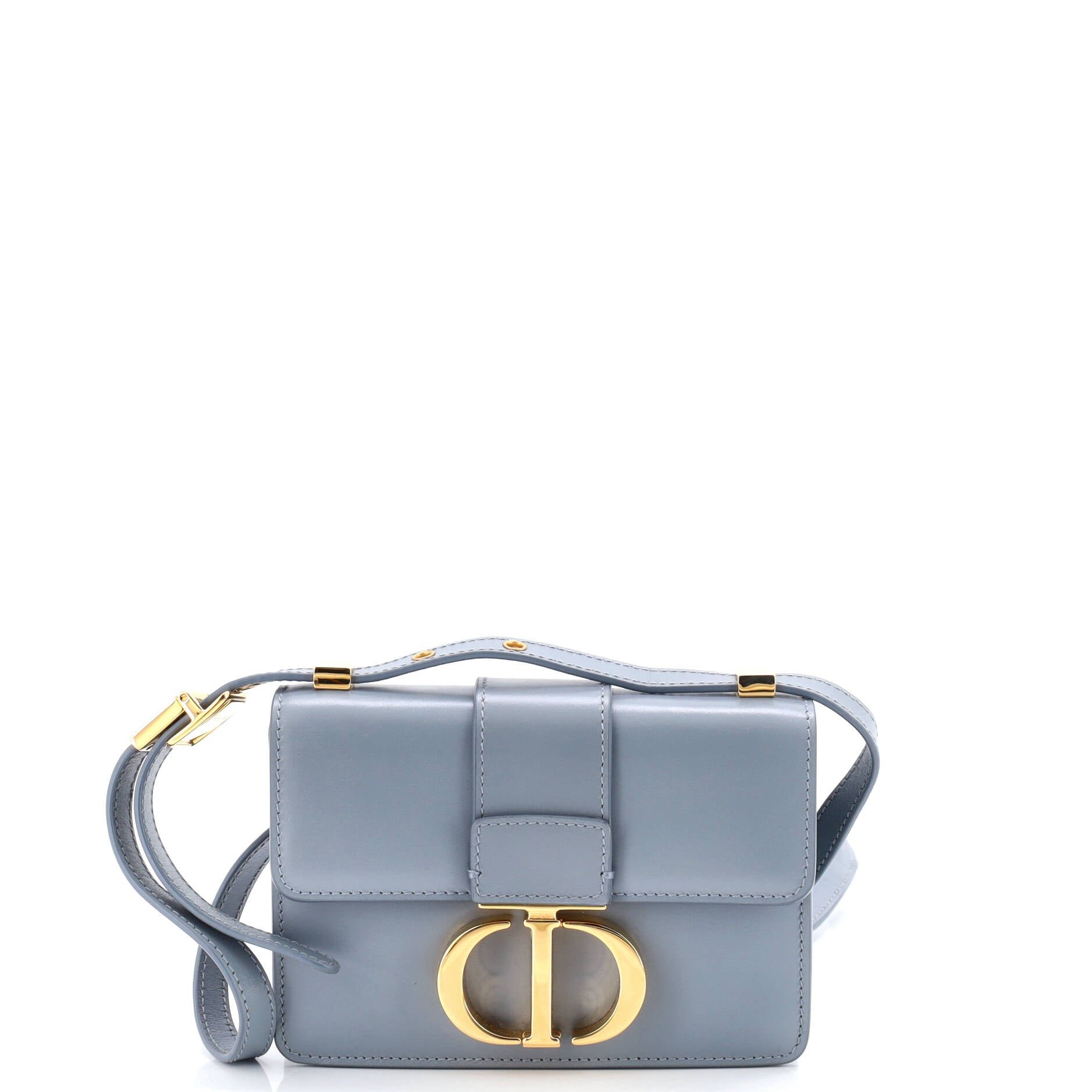 Dior 30 Montaigne Flap Bag Leather Micro