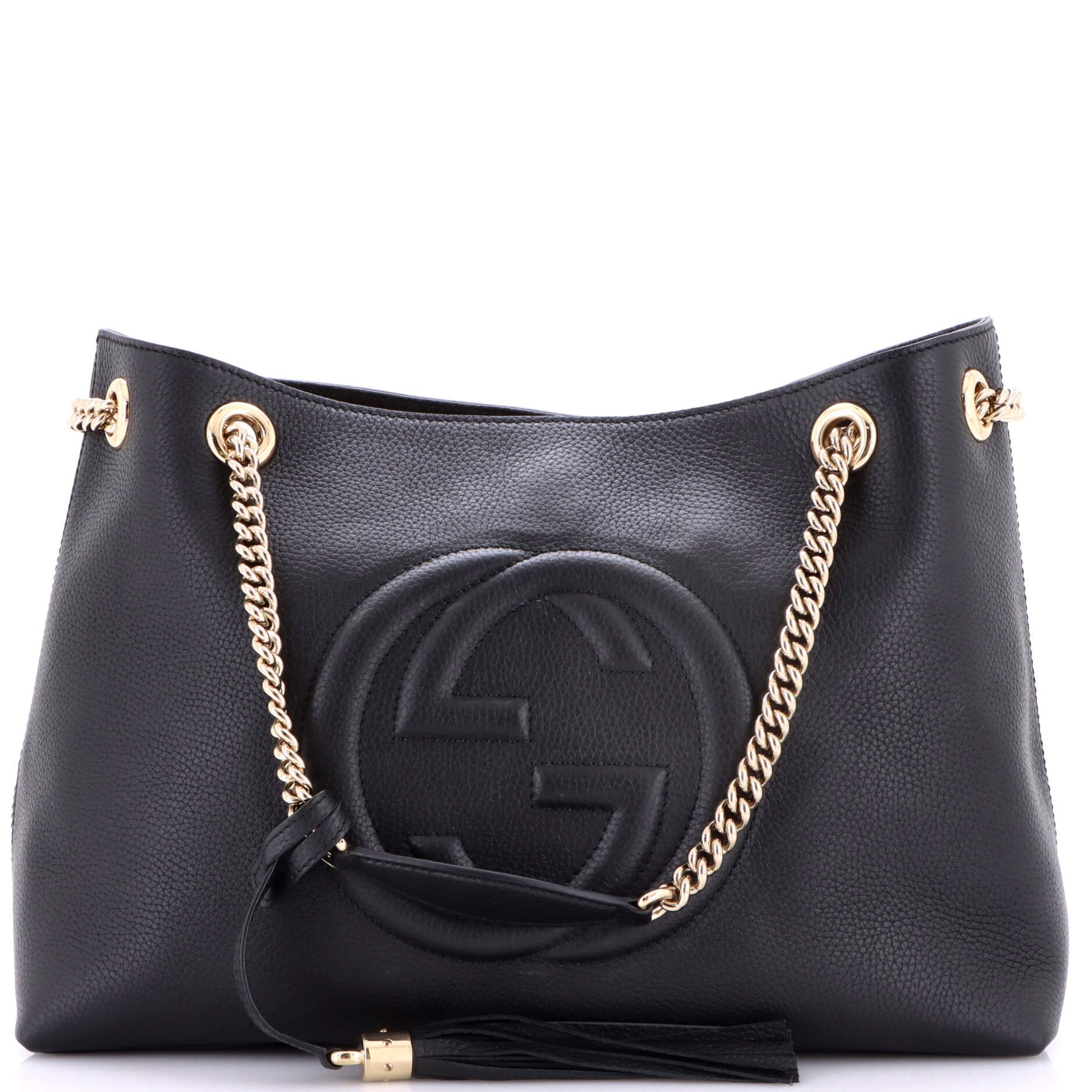 Soho Chain Strap Shoulder Bag Leather Medium