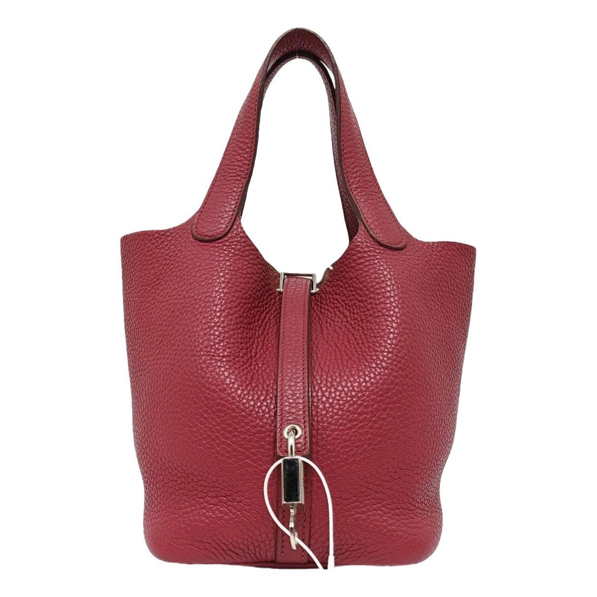 Picotin leather tote