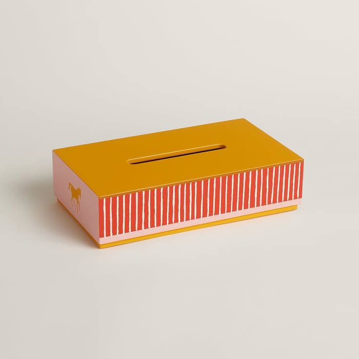 Jaune Citron Les Cabanes Tissue Box