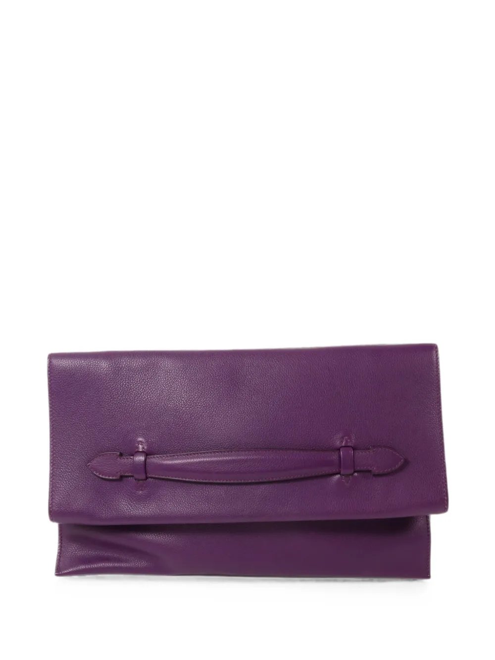 Plitplat leather clutch bag