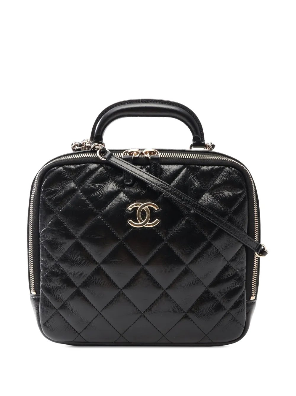 2021-2026 CC Quilted Calfskin Top Handle Bag satchel
