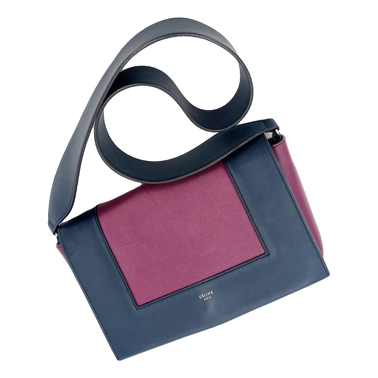 Frame leather handbag