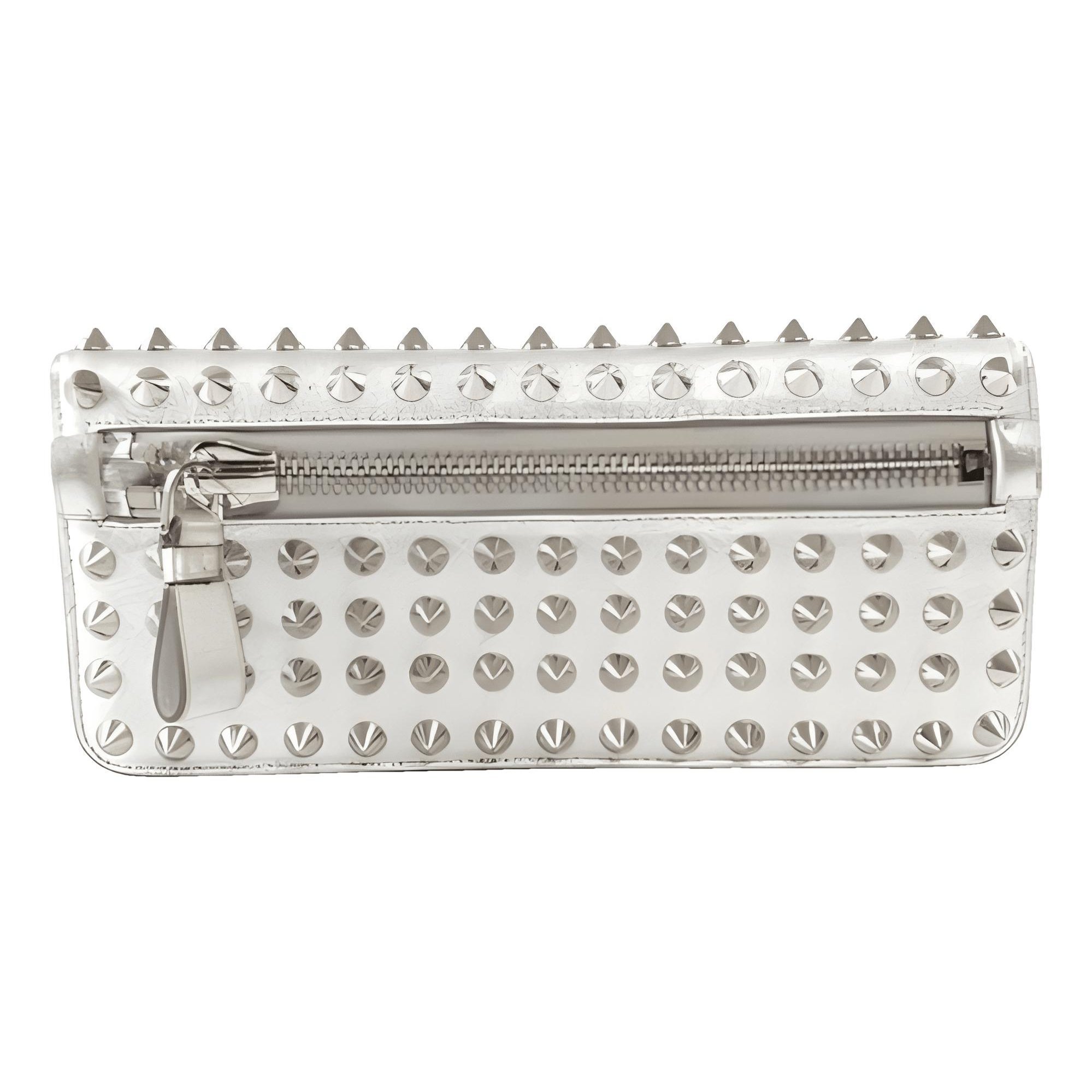 Leather clutch bag