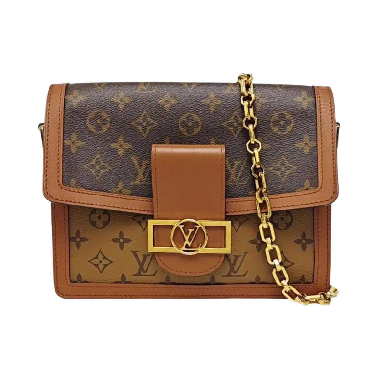 Dauphine leather crossbody bag
