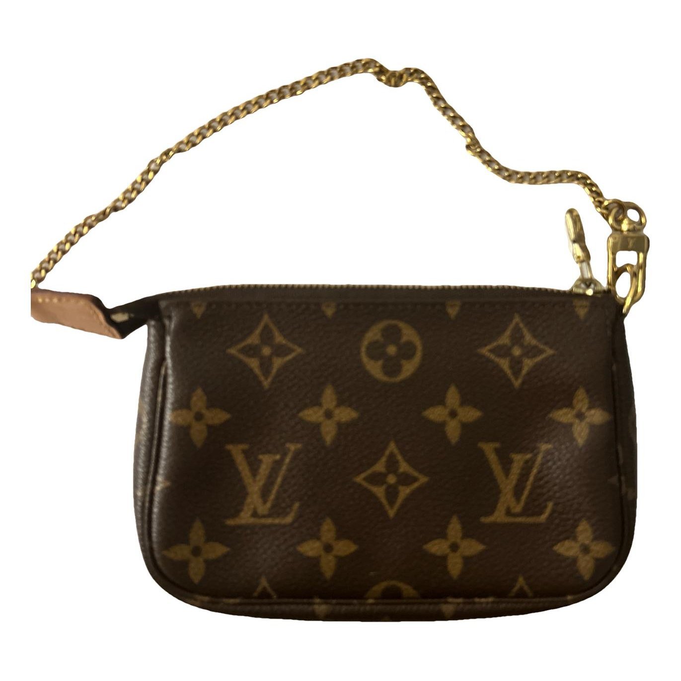 Leather clutch bag
