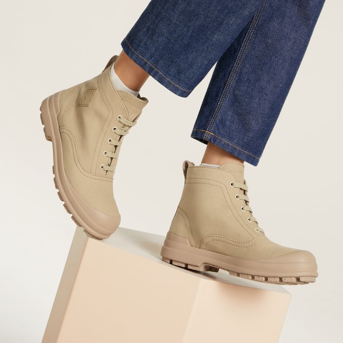 Beige Lin Kooler Ankle Boot