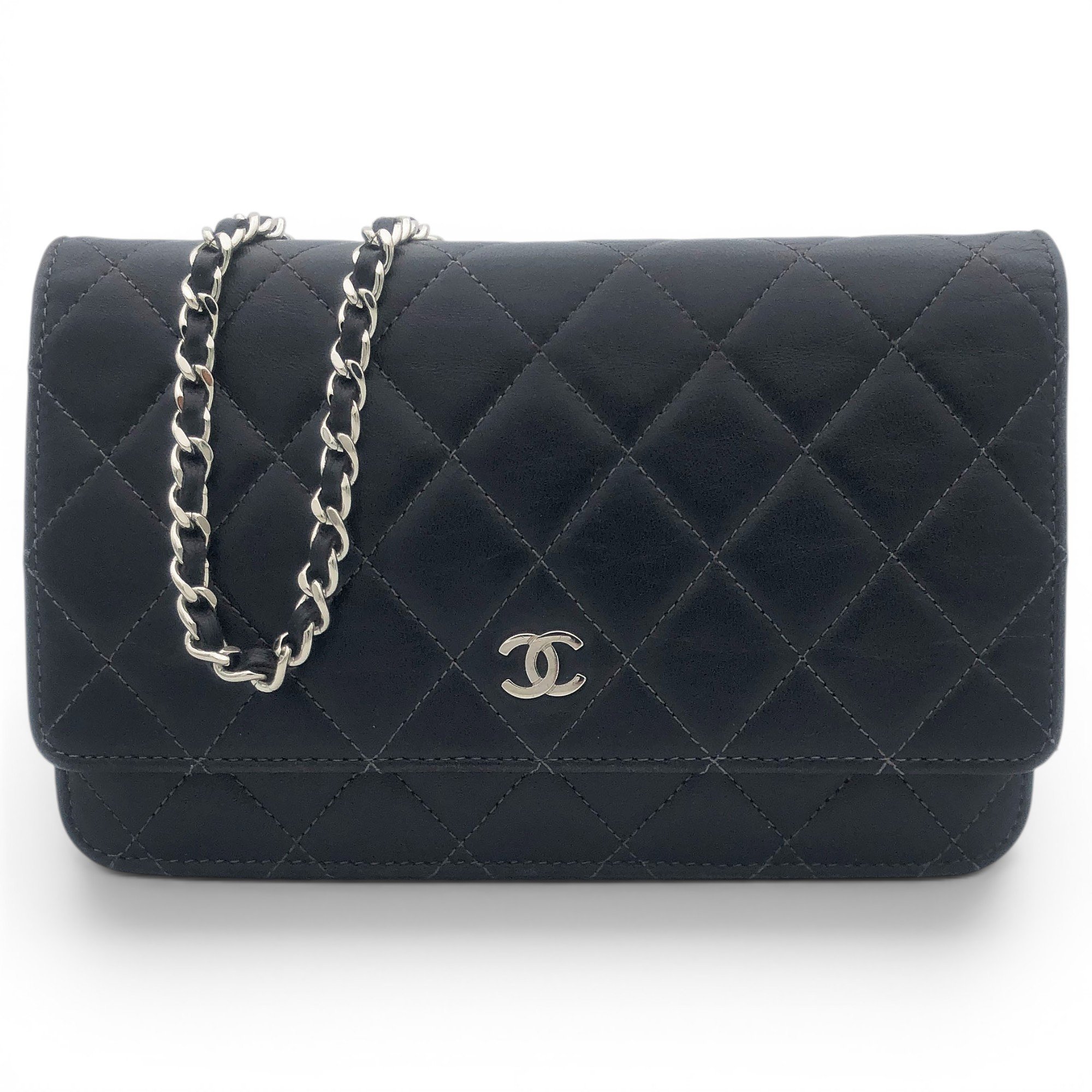 Wallet On Chain leather mini bag