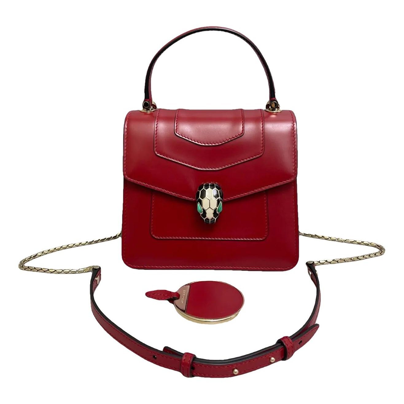 Serpenti leather handbag