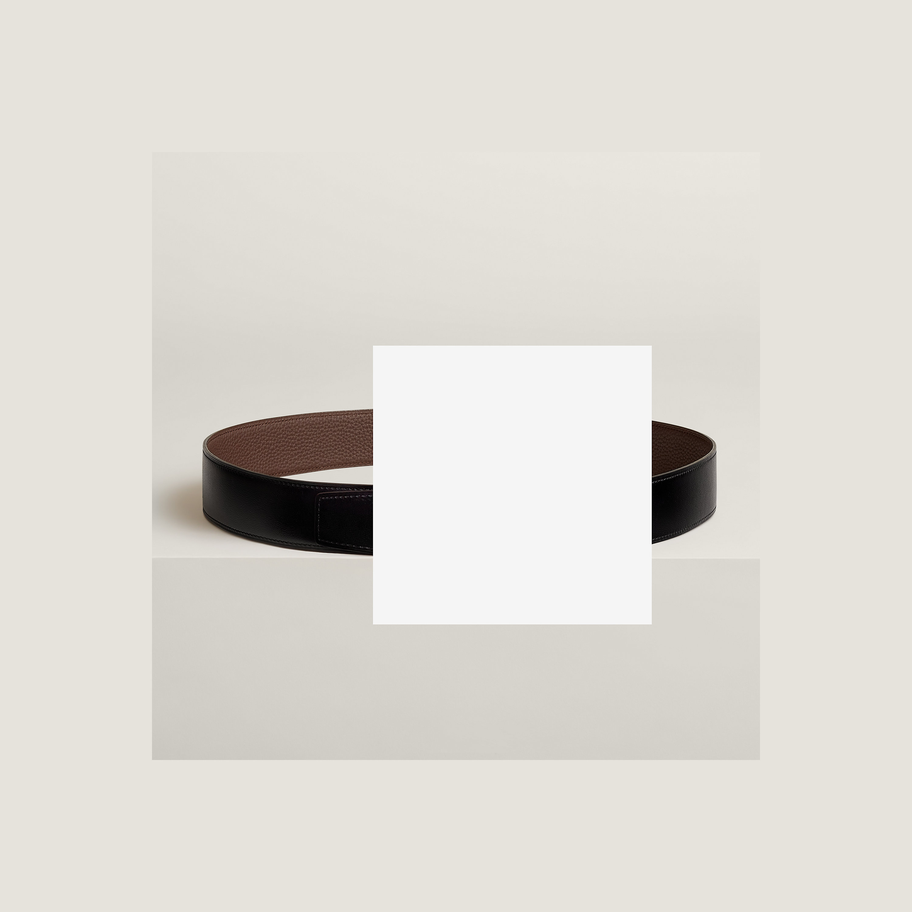 Constance belt buckle & Reversible leather strap 38 mm