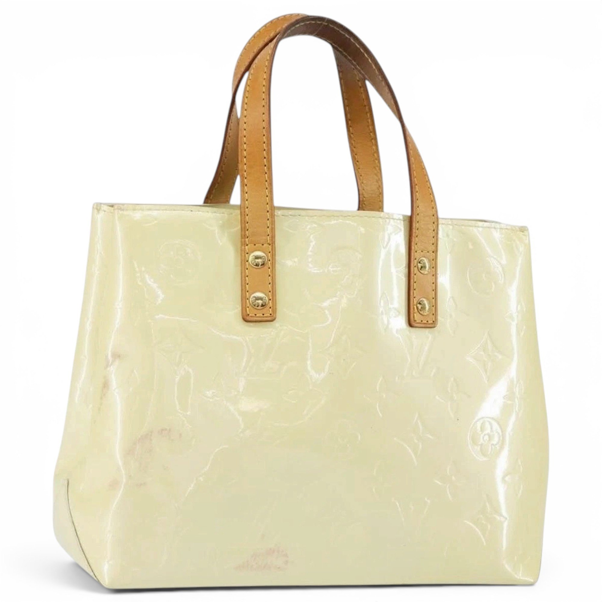 Patent leather handbag