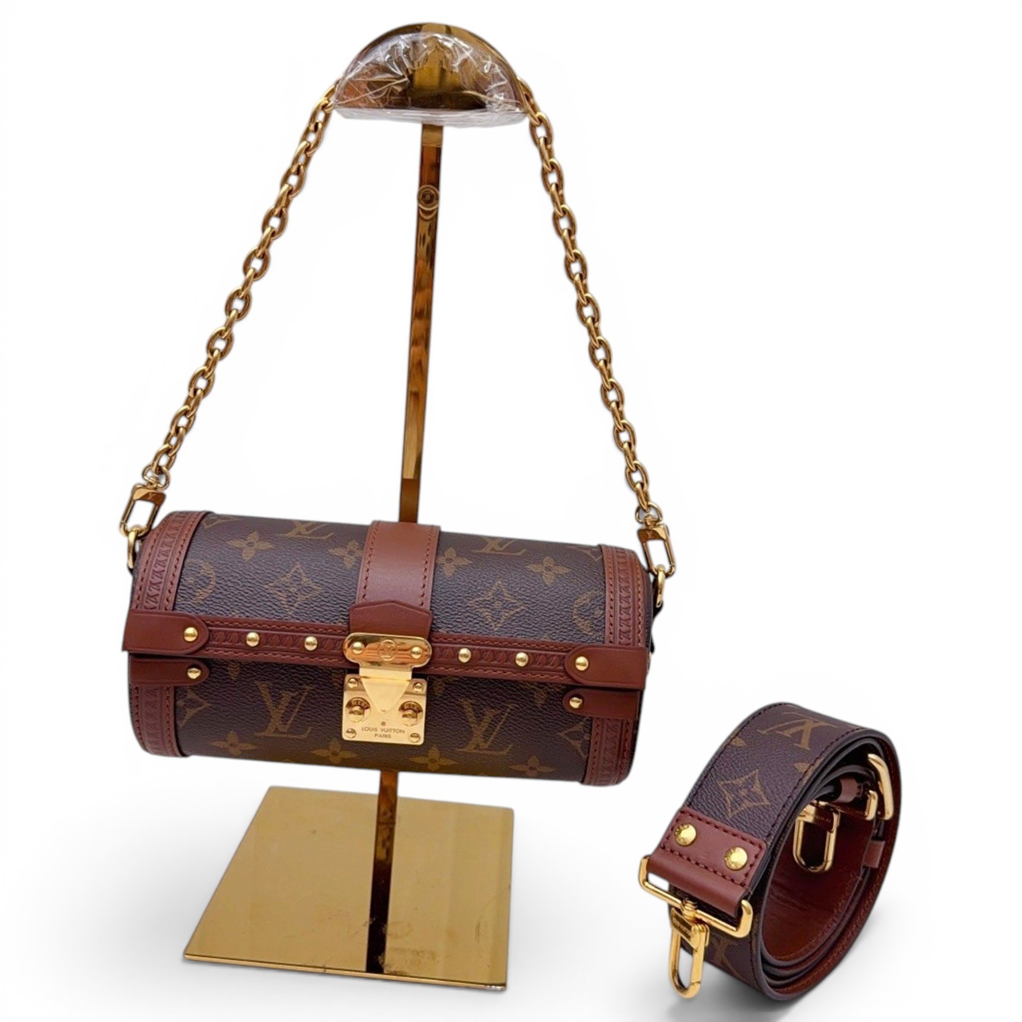 Papillon Trunk leather handbag