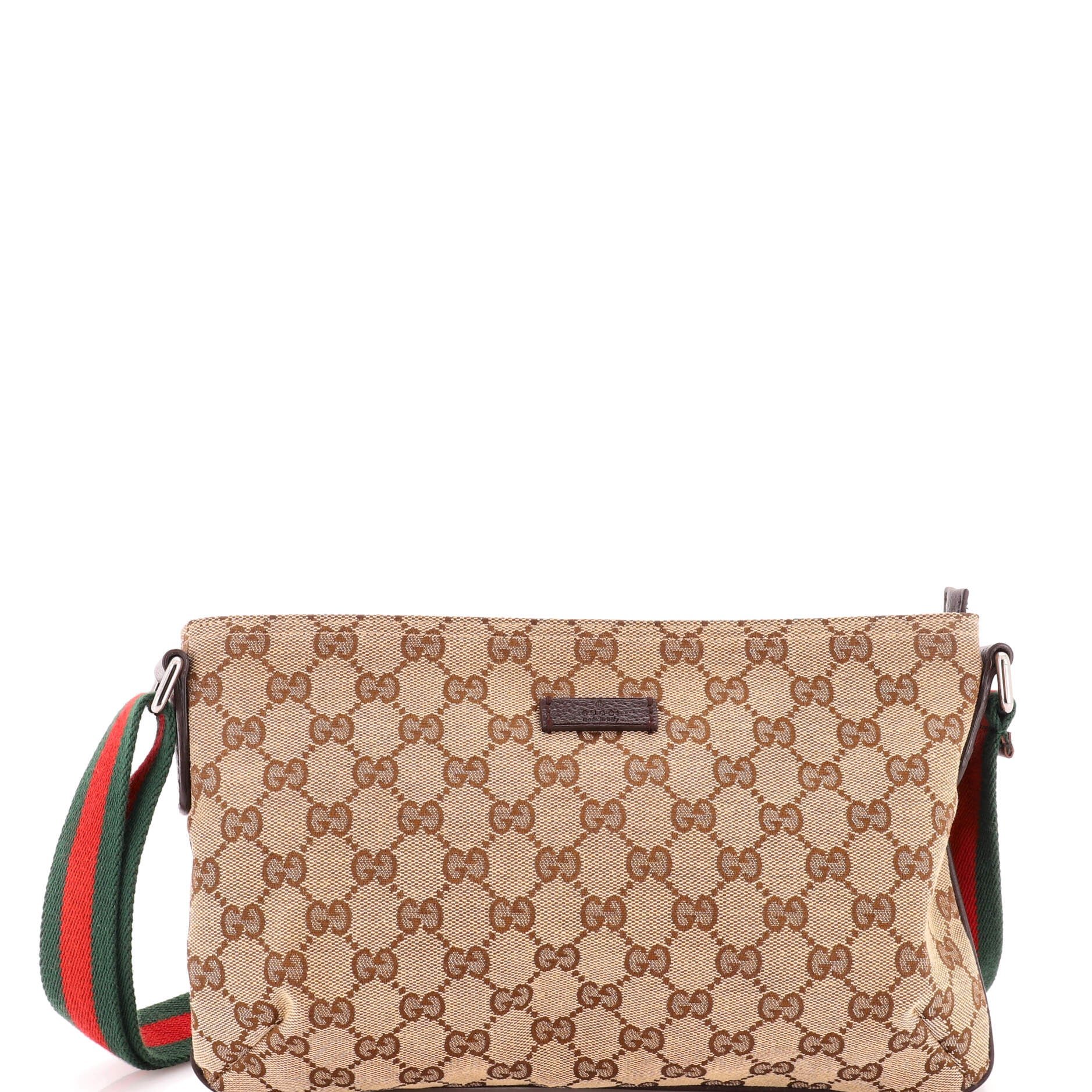 Web Strap Messenger Bag GG Canvas Small
