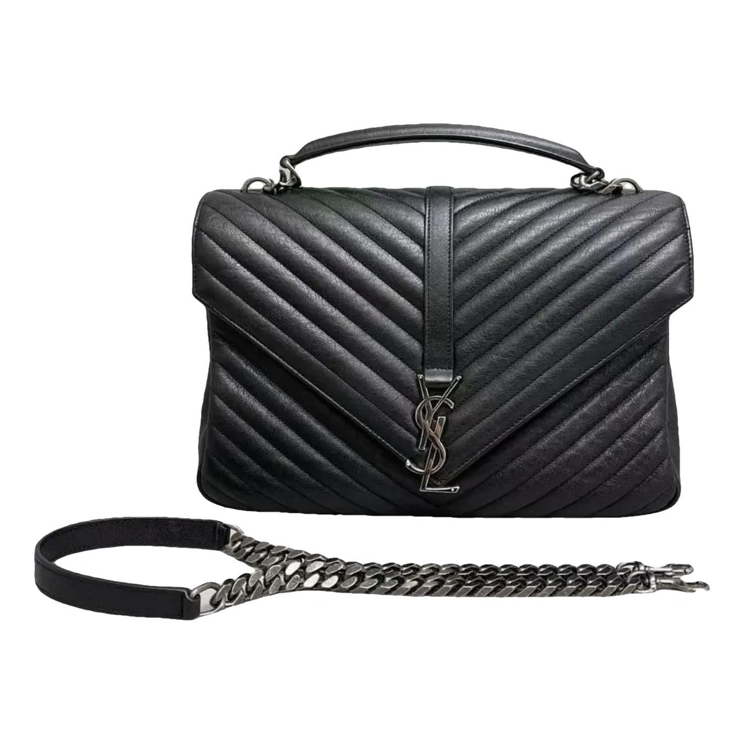 Collége monogramme leather handbag