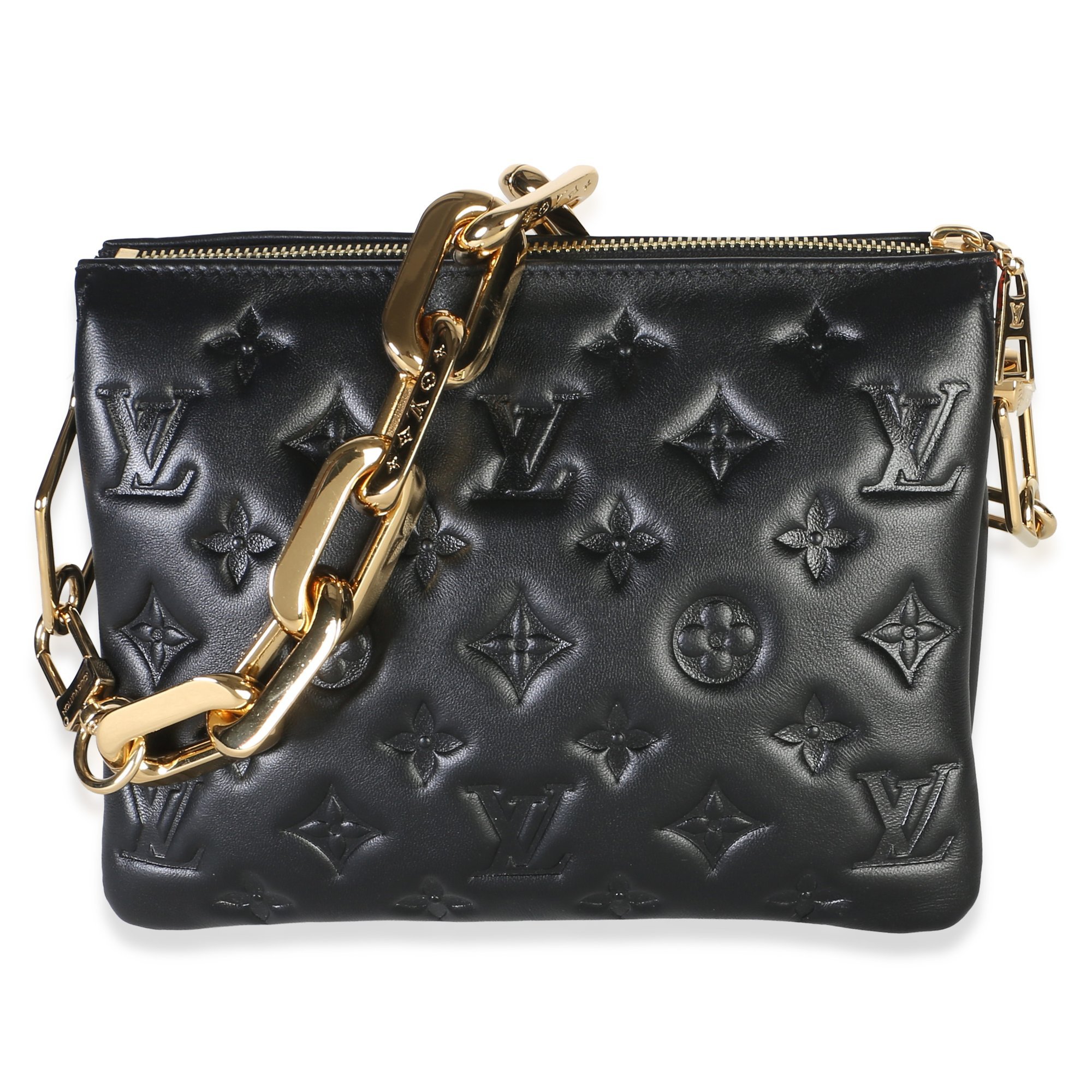 Coussin leather handbag
