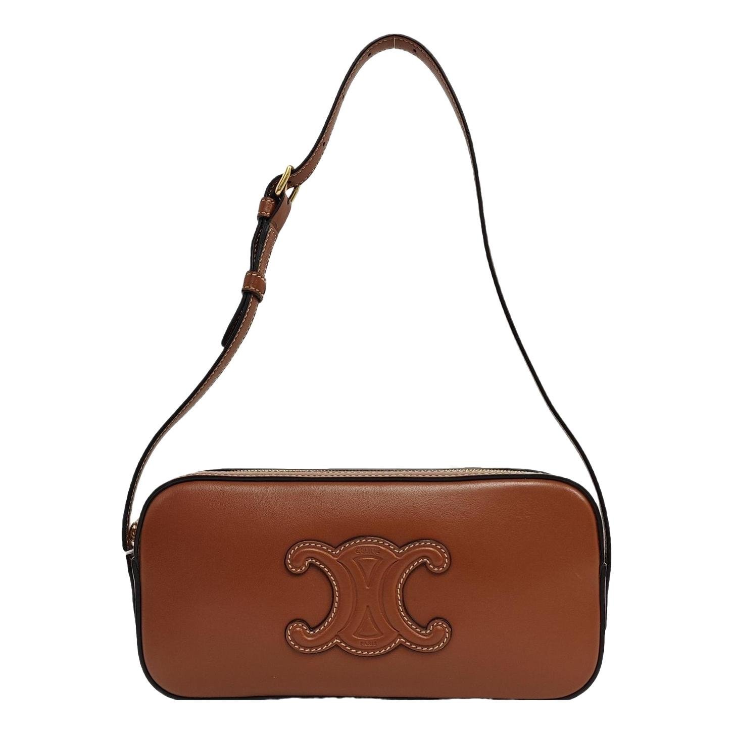 Triomphe leather handbag