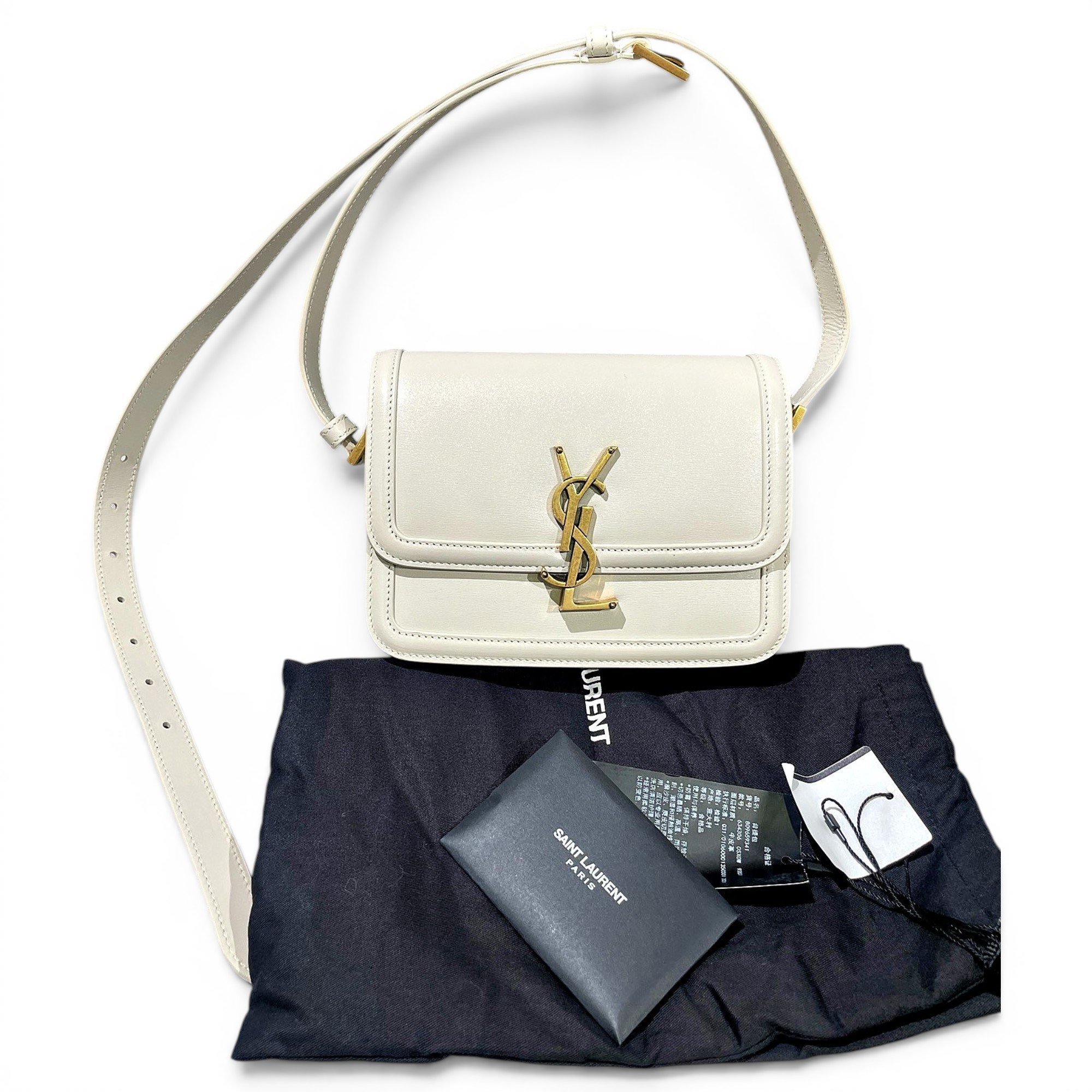 Solférino leather handbag