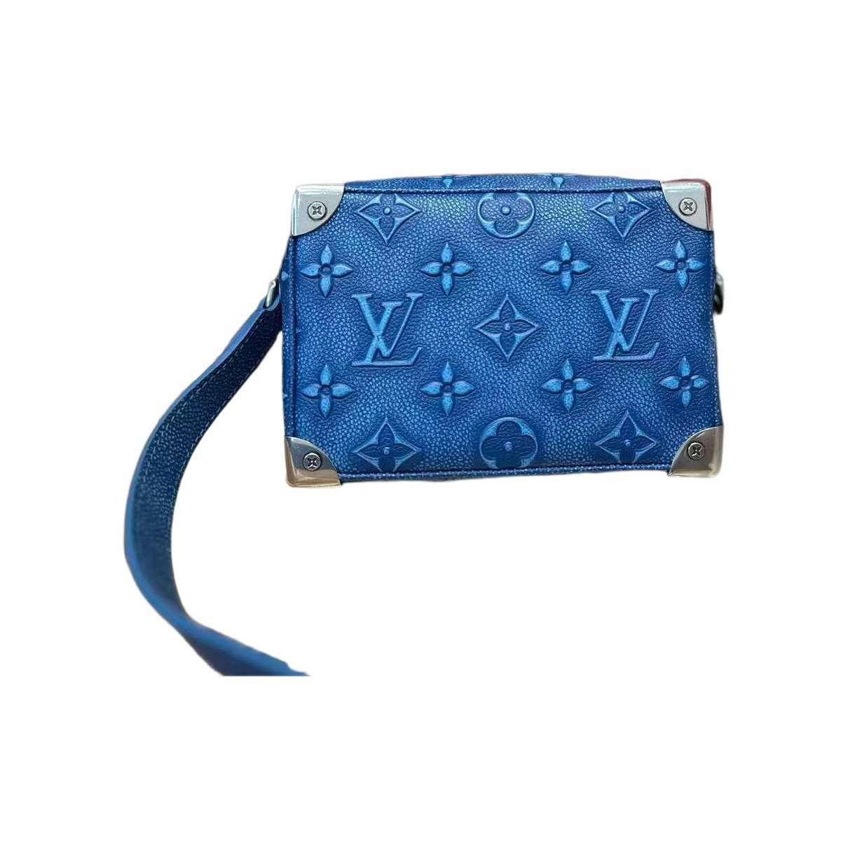 Side Trunk leather crossbody bag