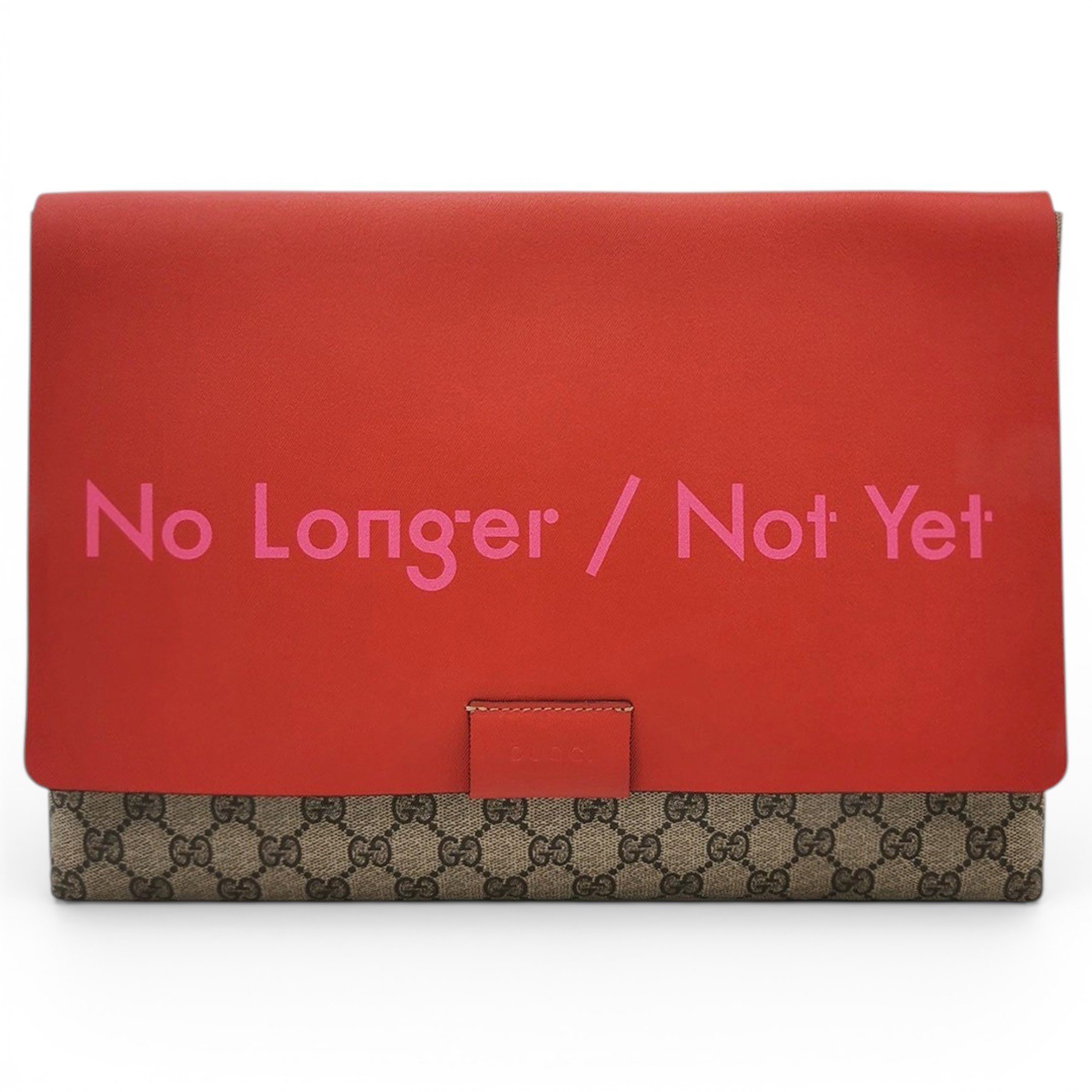 Vegan leather clutch bag