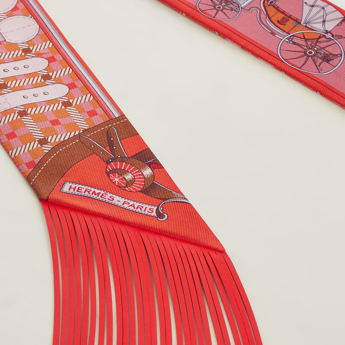 Les Voitures Nouvelles Leather Fringes Twilly