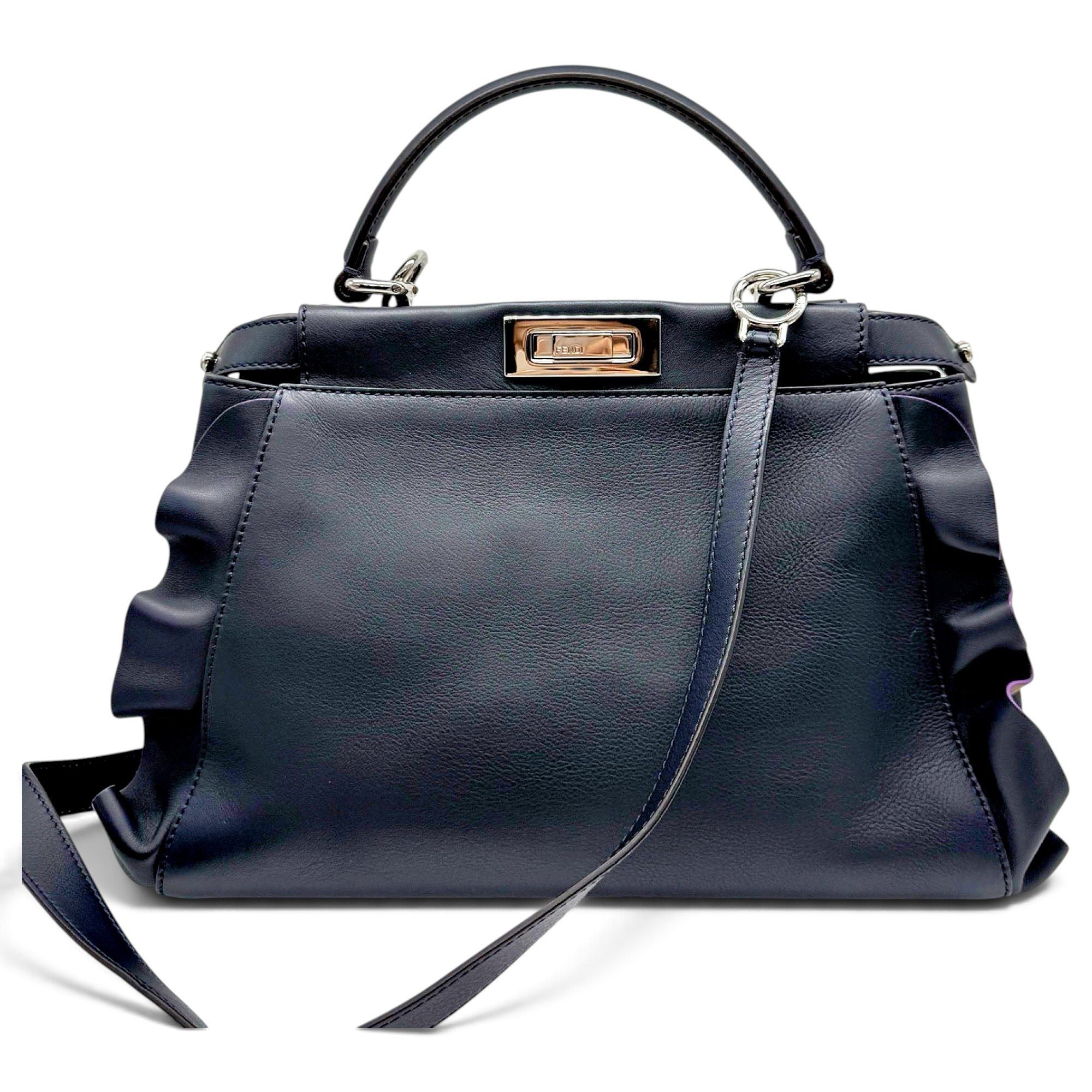 Peekaboo leather handbag