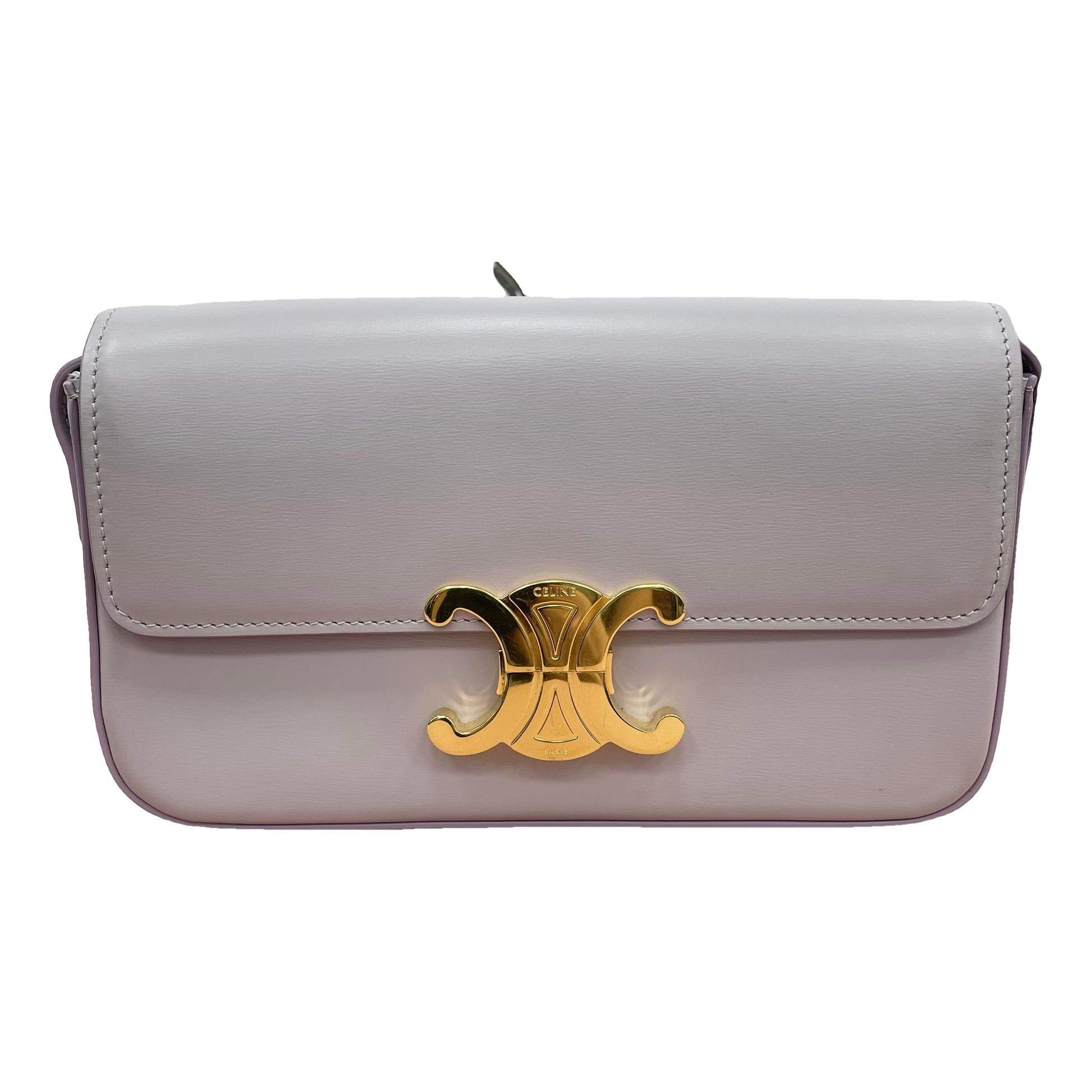 Triomphe Long leather handbag