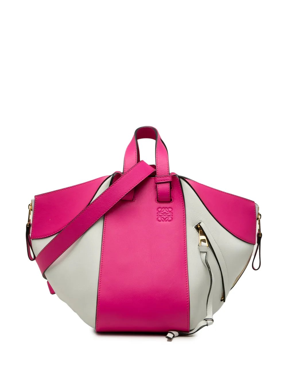 Loewe 2017 Small Bicolor Calfskin Hammock Bag satchel