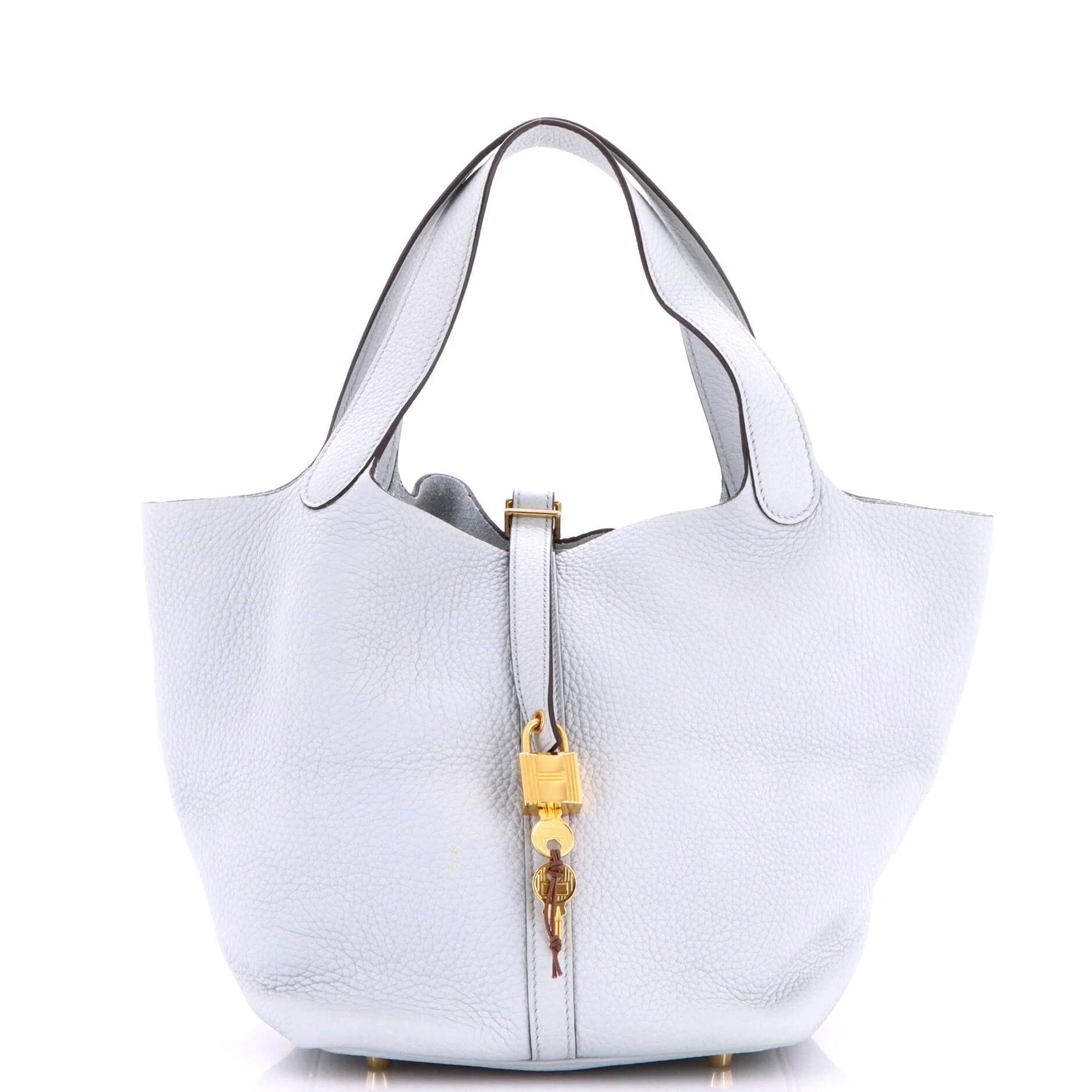Picotin leather handbag