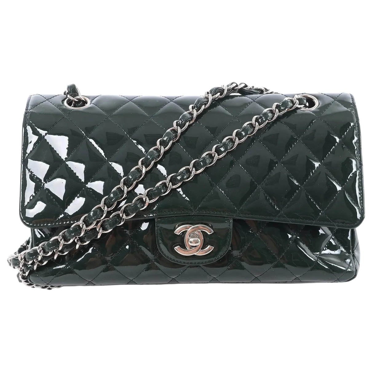 Timeless/Classique patent leather handbag