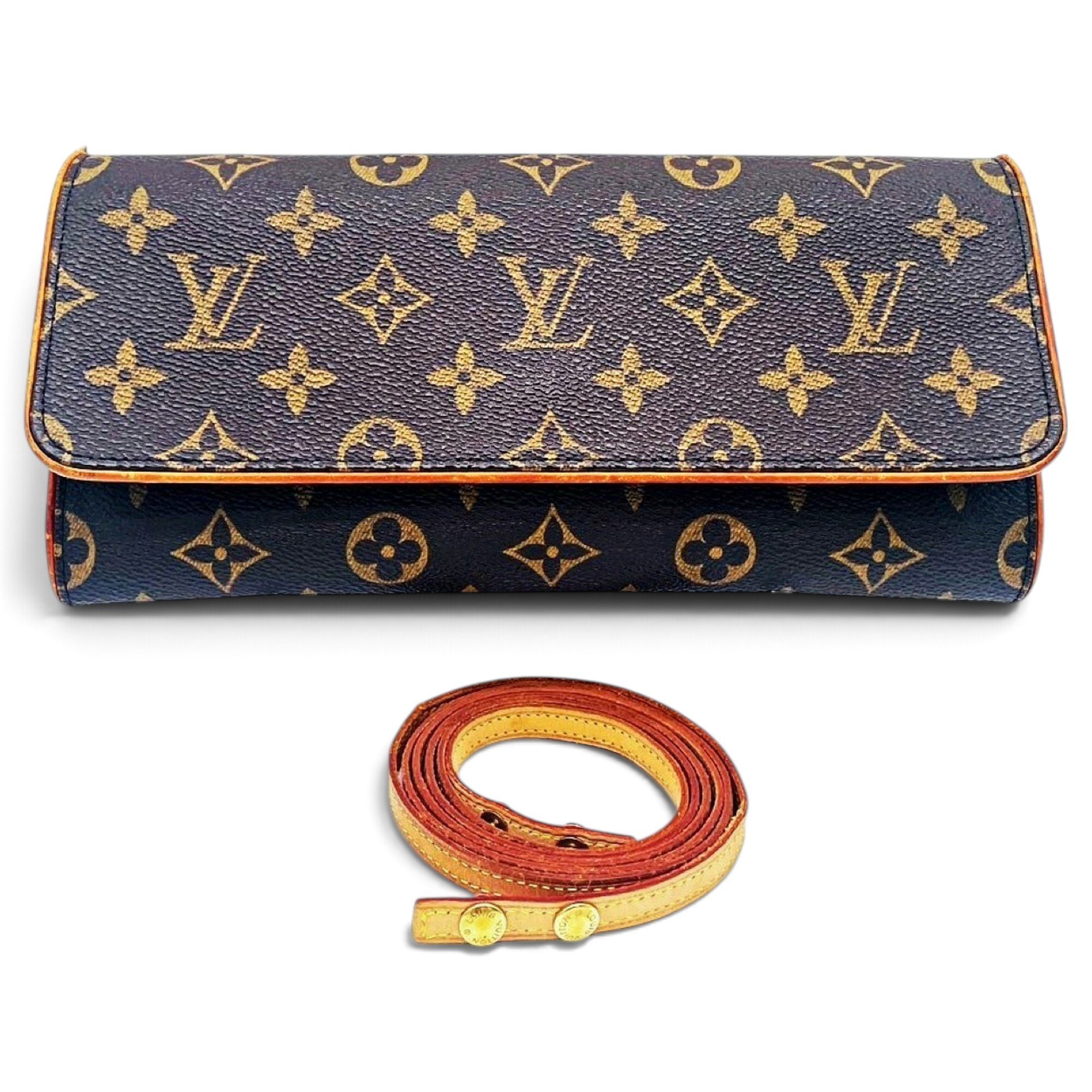 Leather clutch bag