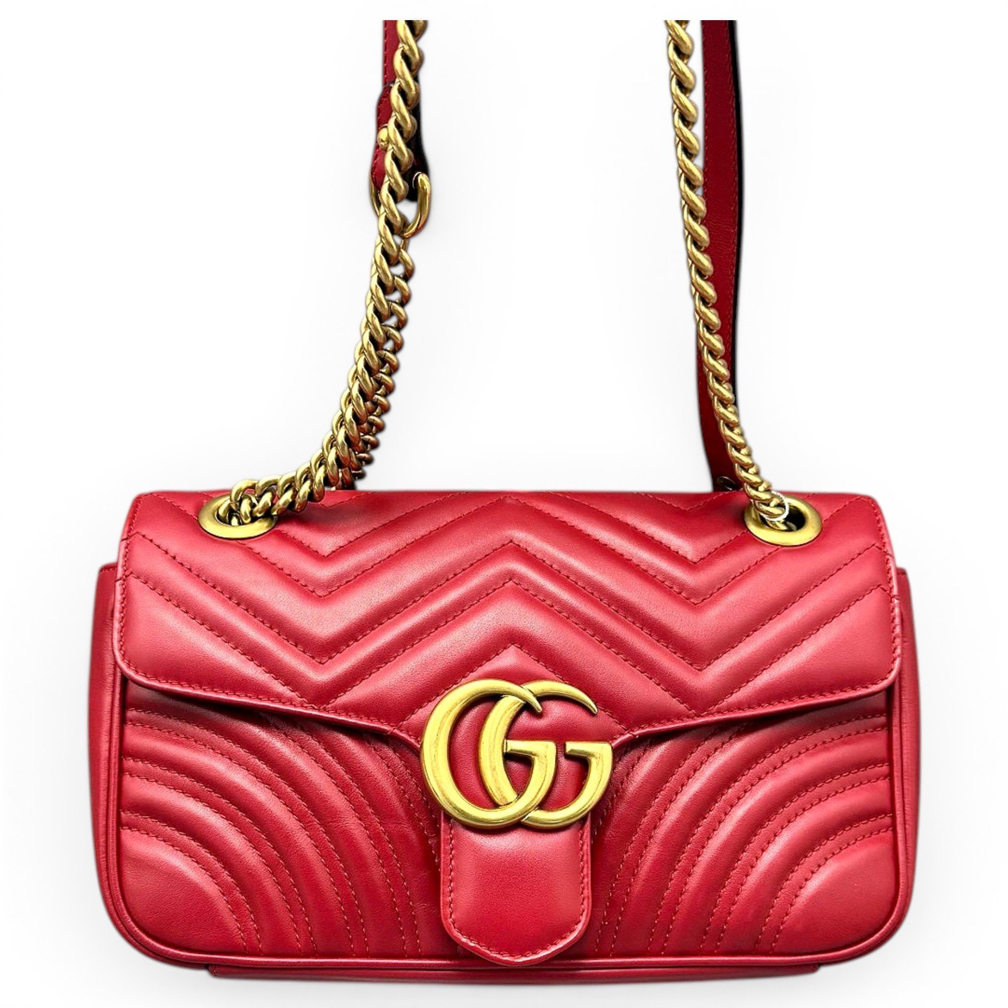 GG Marmont Flap leather handbag