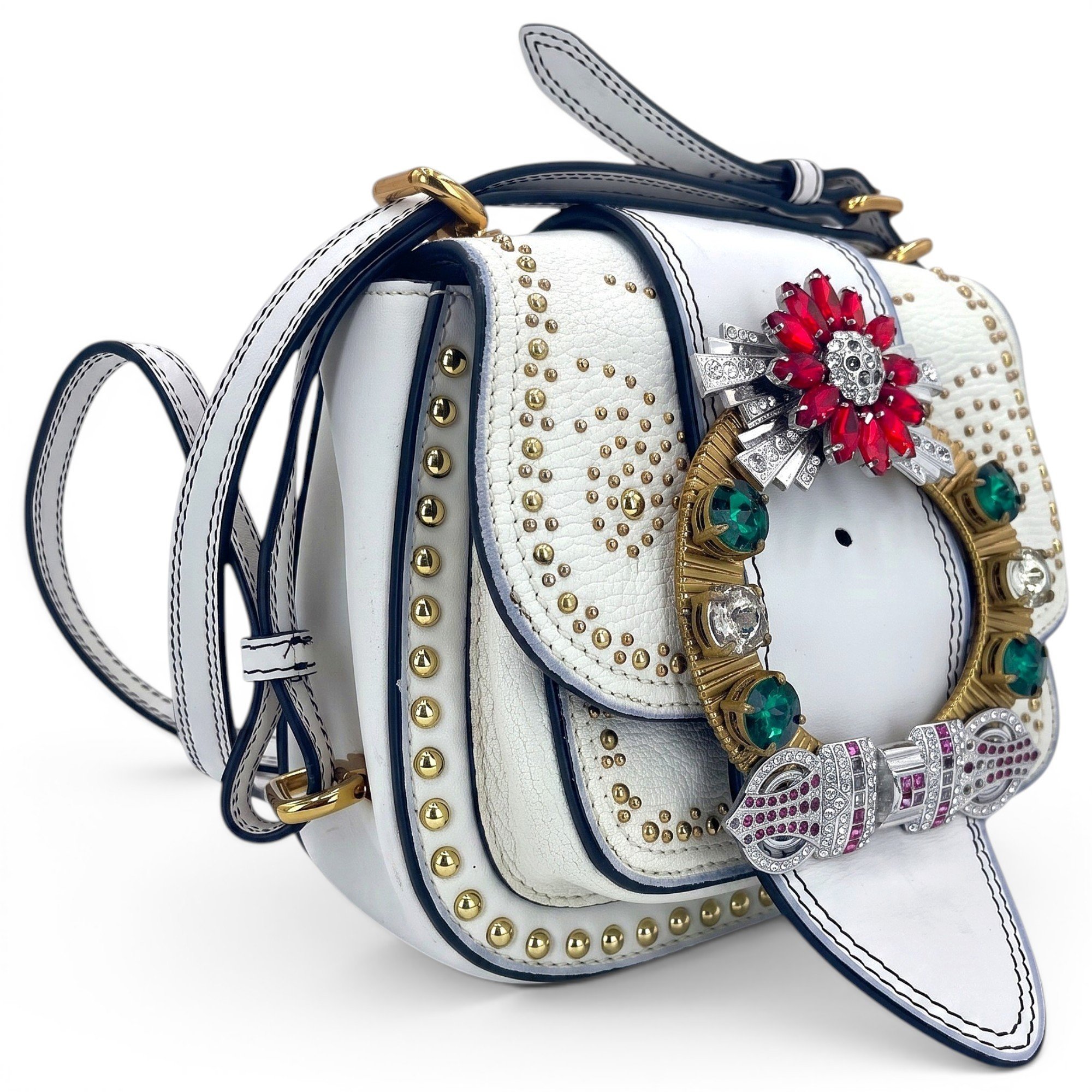 Miu Lady leather handbag