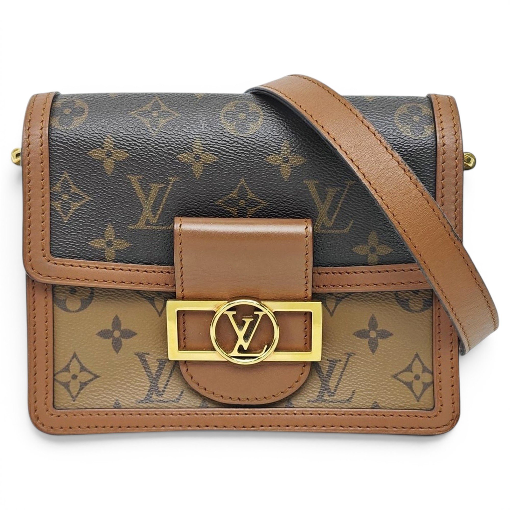 Dauphine leather handbag