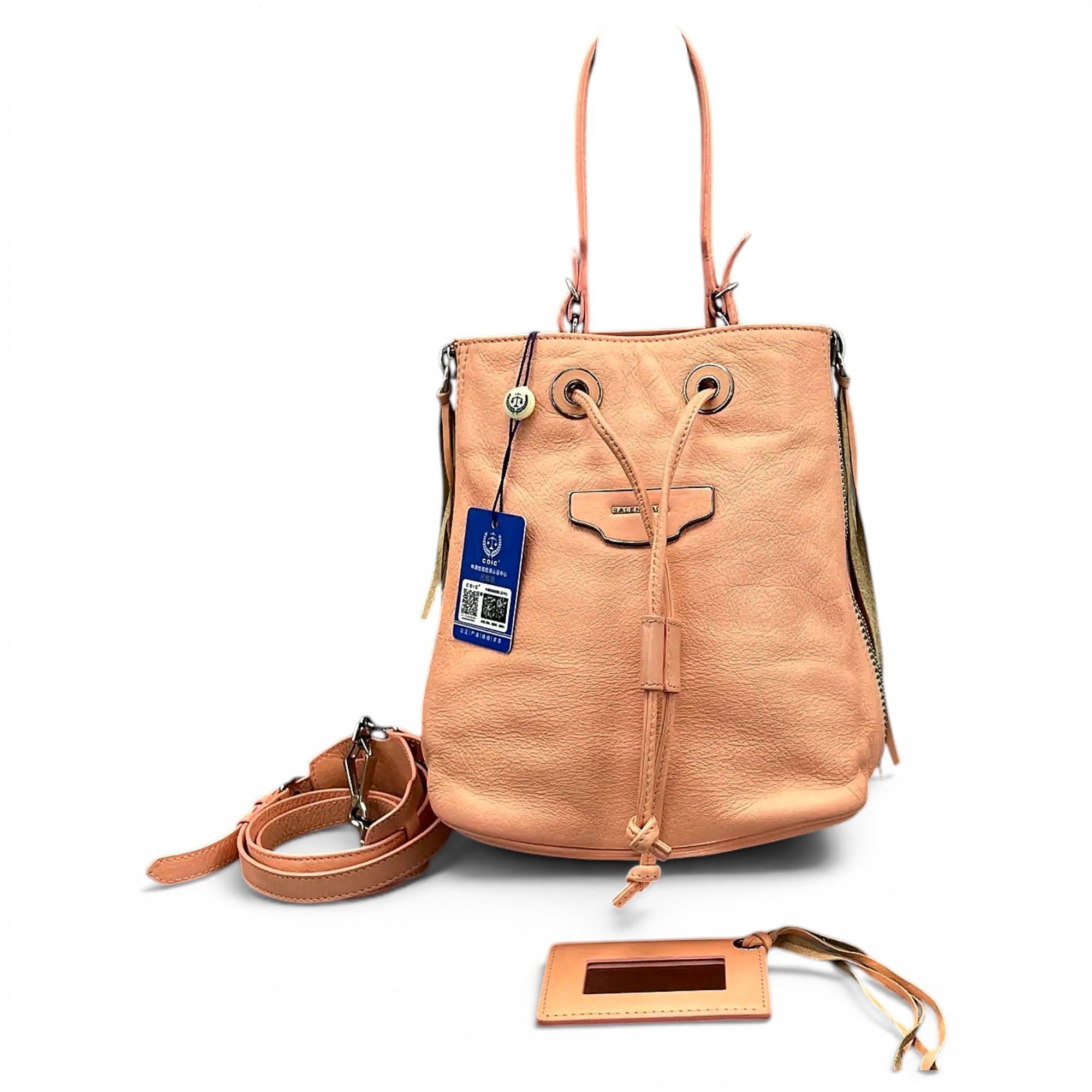 Papier leather crossbody bag