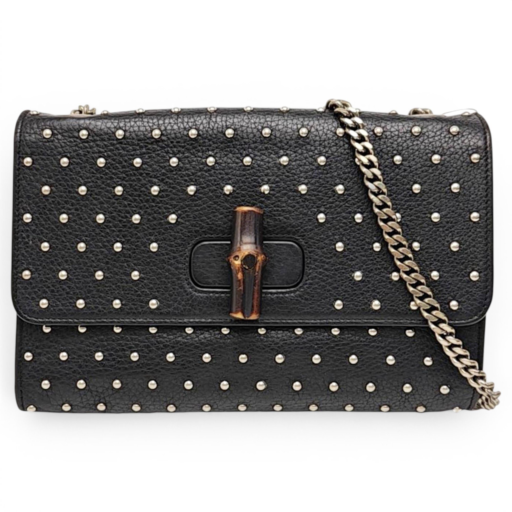 Lady Bamboo leather handbag