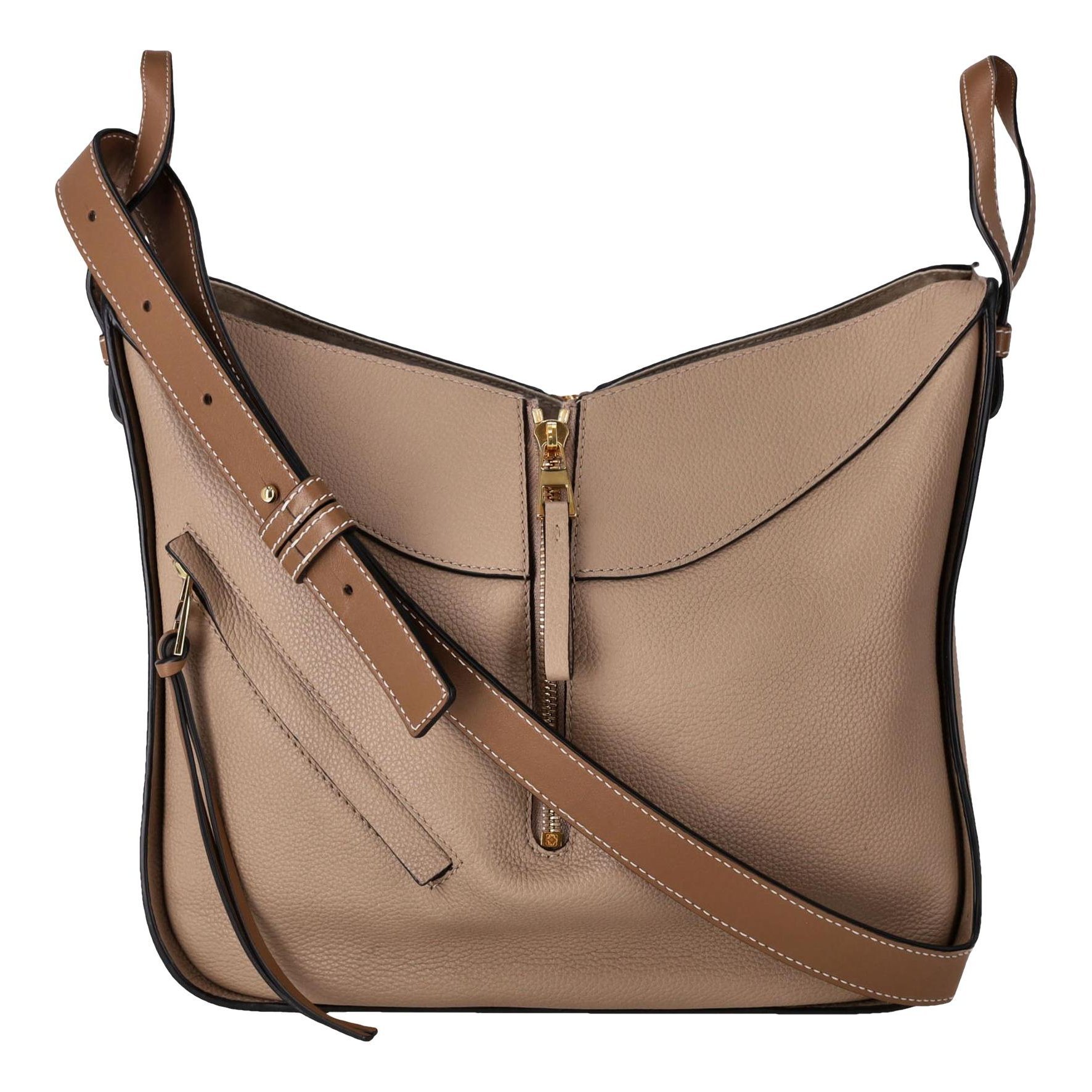 Hammock leather handbag