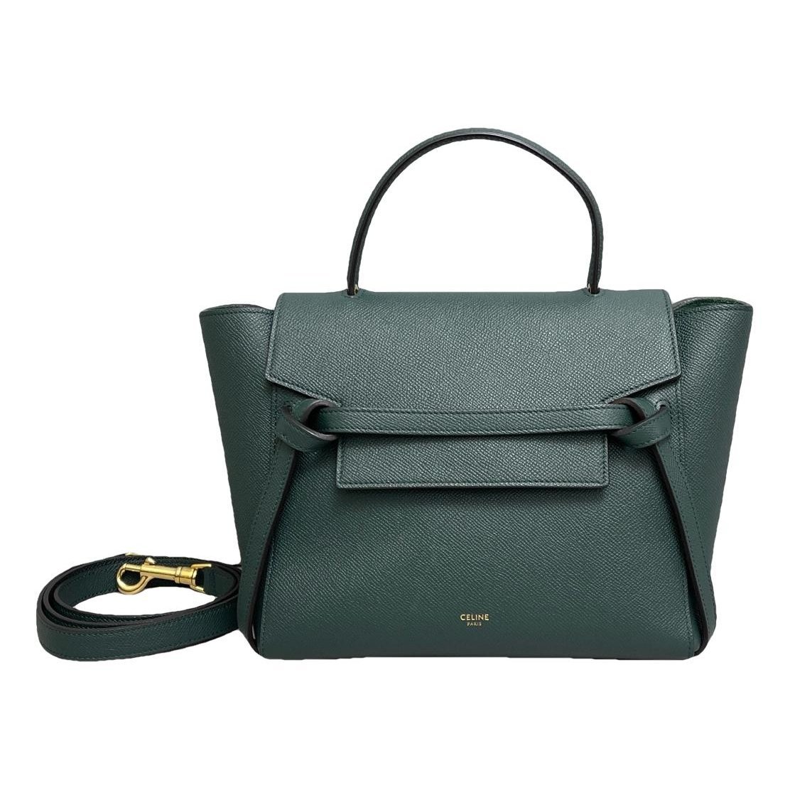 Belt leather handbag